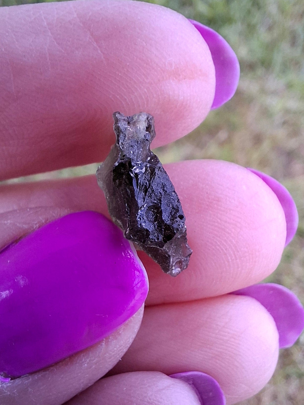 Moldavite Piece, 0.82g, Tektite (Ref: 1454)