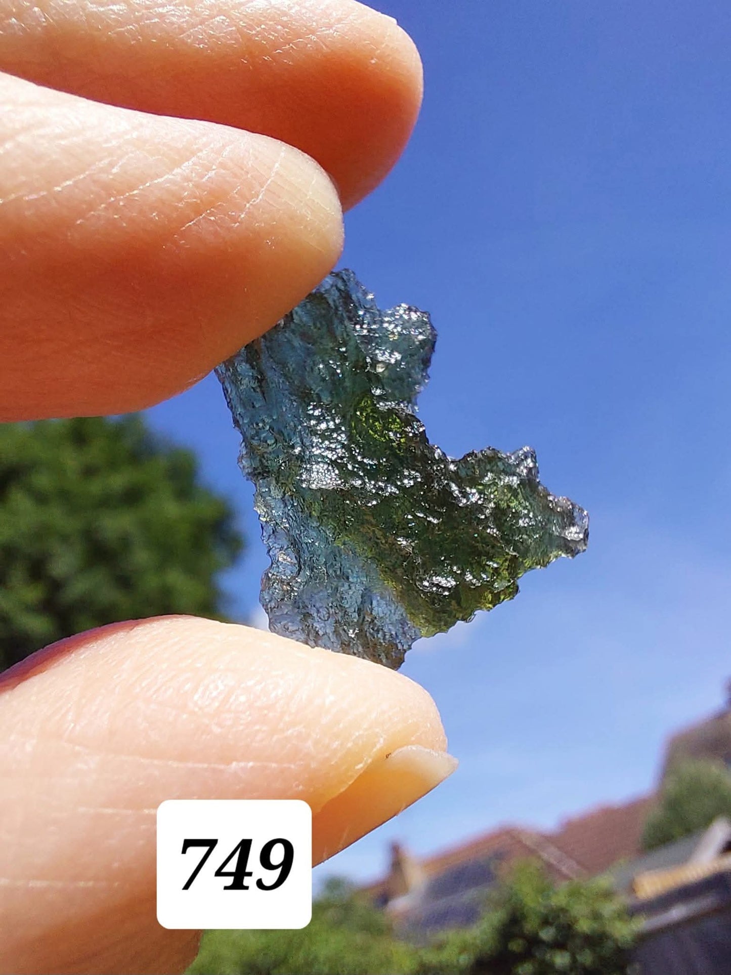 Moldavite Piece, BESEDNICE SKOLA, 1.55g, Tektite (Ref: 749)