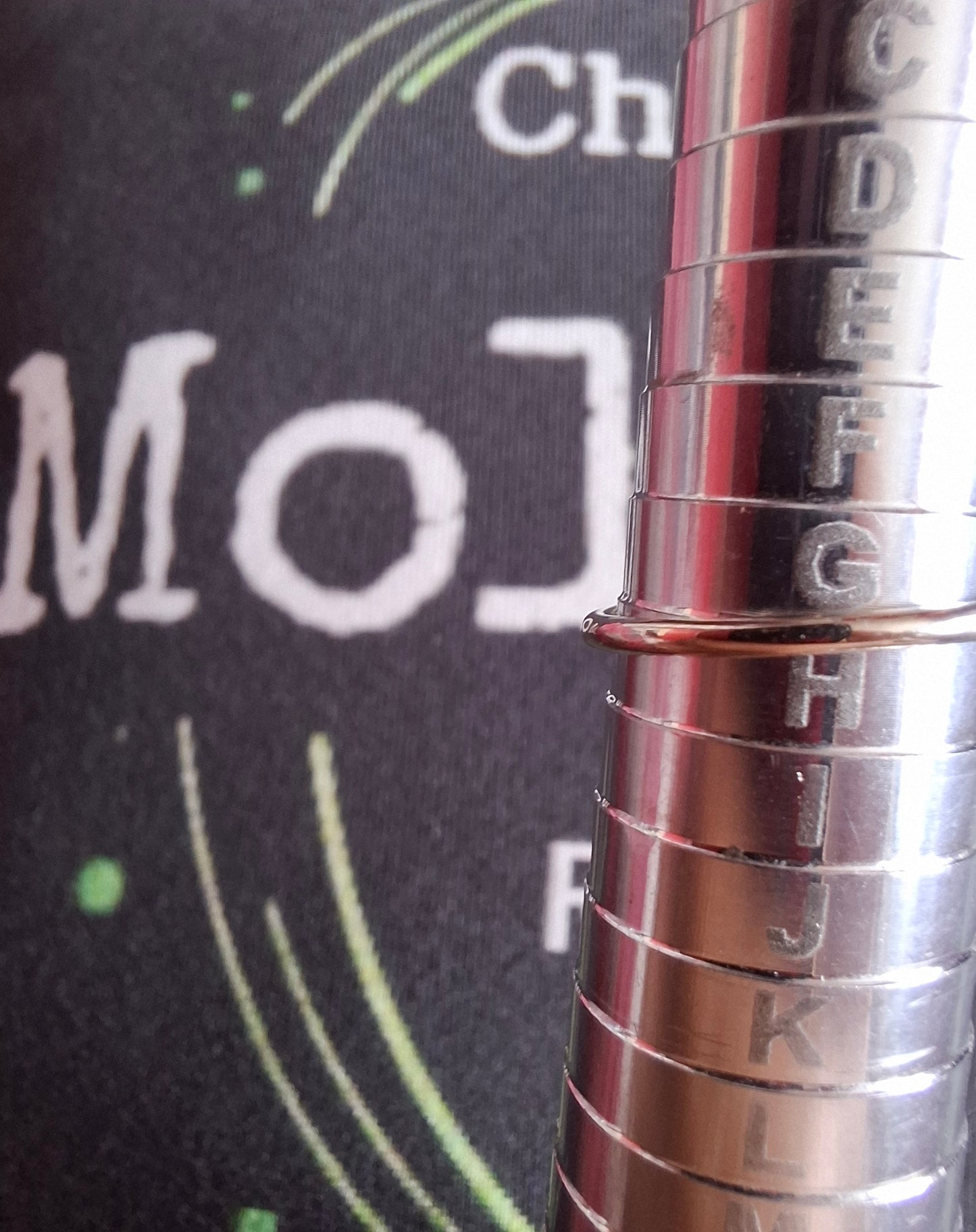 Moldavite Ring, size large G/small H, 925 Silver, Tektite (Ref: R19)