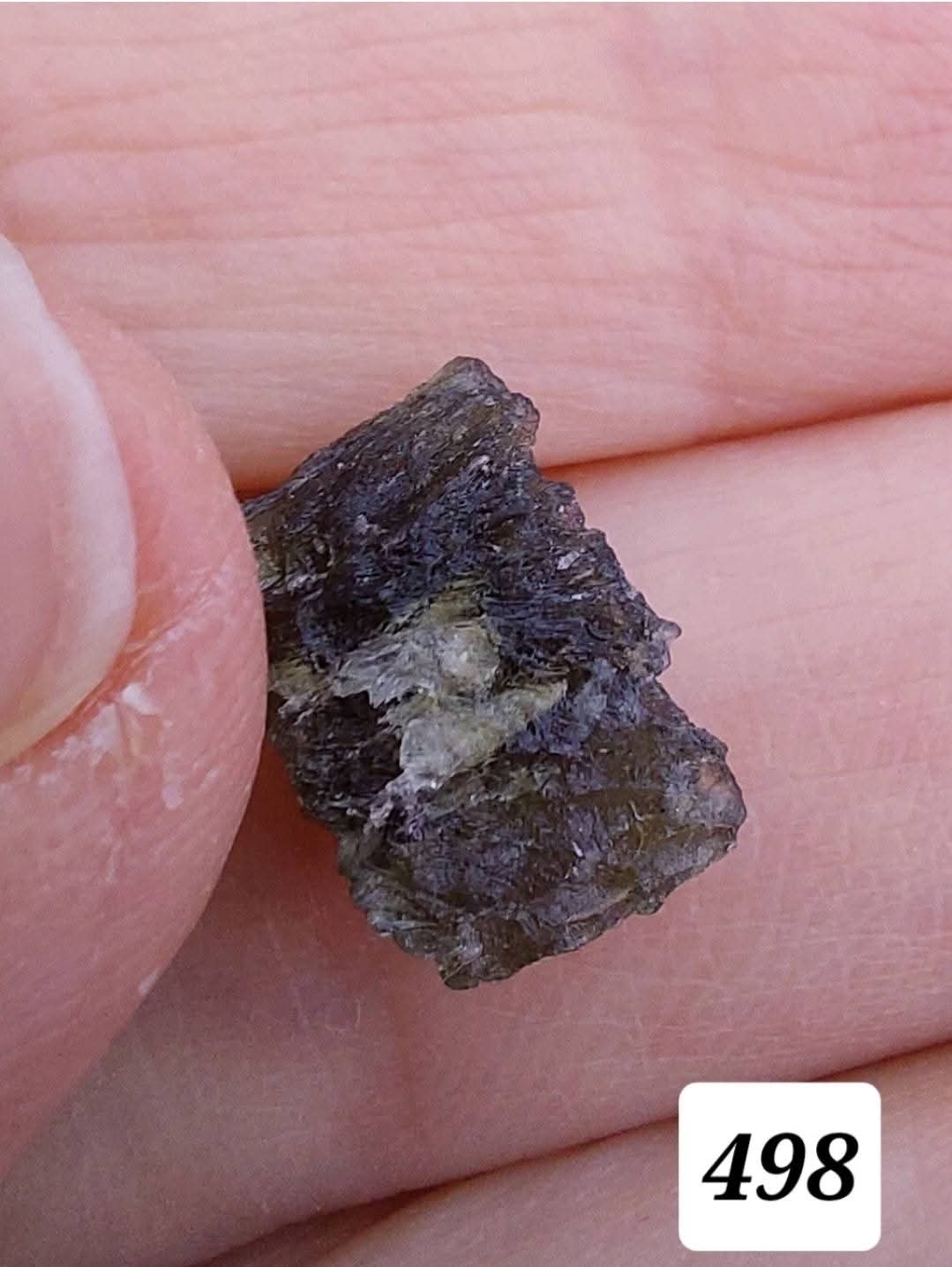 Moldavite Piece, 0.87g, Tektite (Ref: 498)