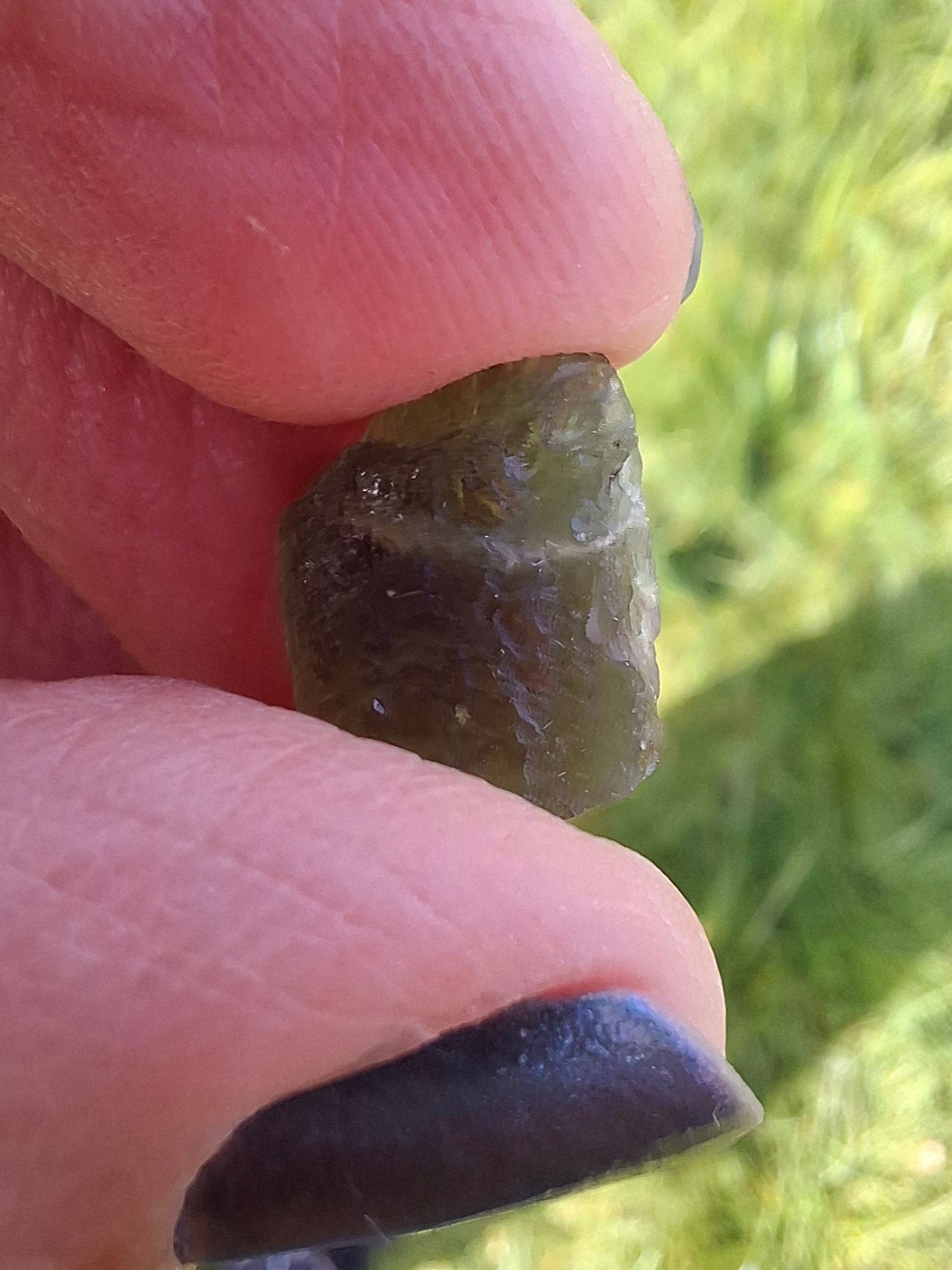Moldavite Piece, 1.00g, Tektite (Ref: 1399)