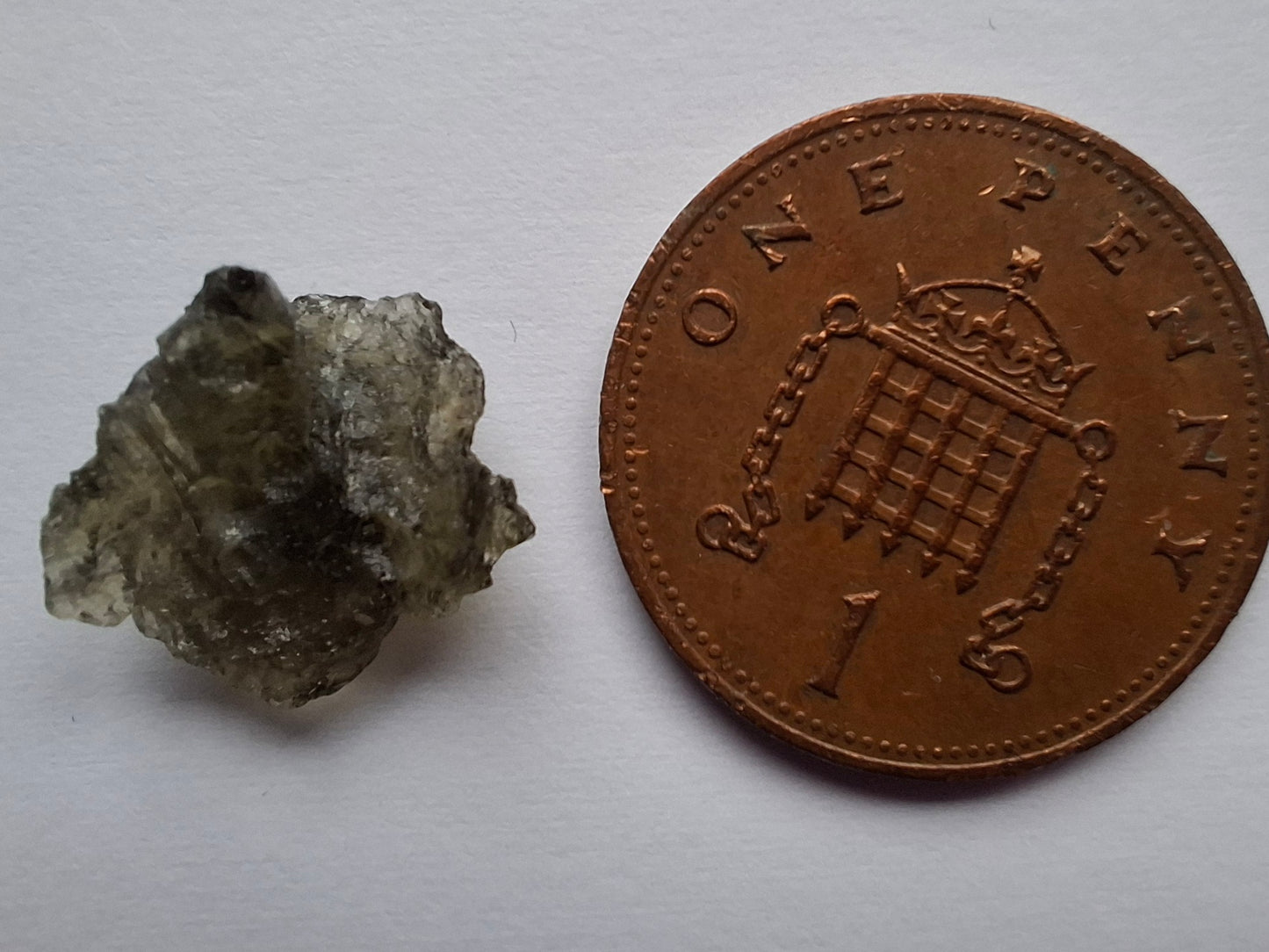 Moldavite Piece, 0.62g, Tektite (Ref: 1455)