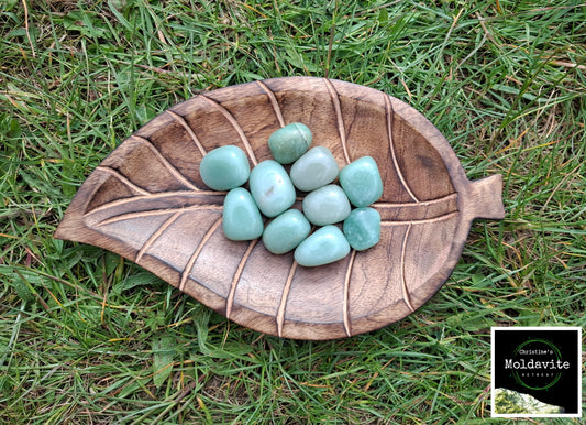 Green Aventurine, Tumble Stone x1, Crystal (Ref: T80)
