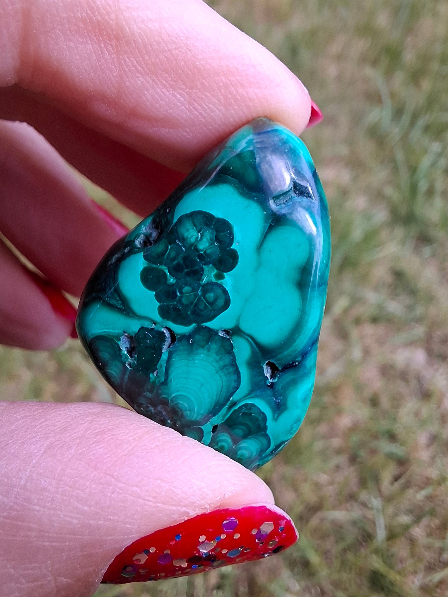 Malachite, Tumble Stone, Crystal (Ref: T157)