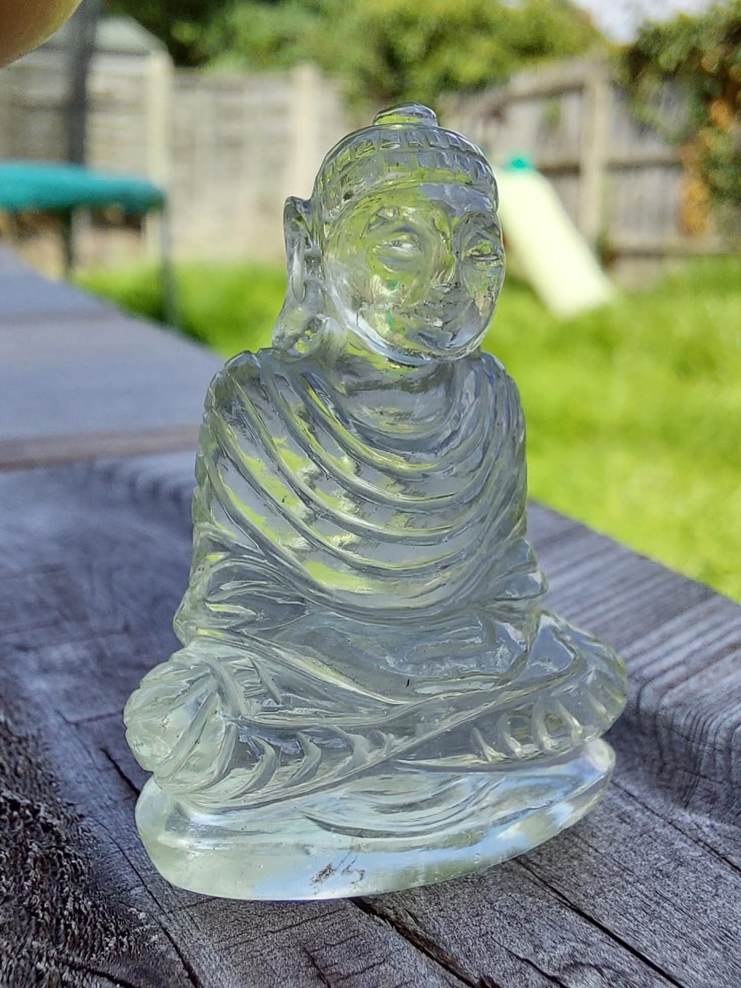 Libyan Desert Glass BUDDHA Carving, 7.56g, Tektite (Ref: LDG B0)
