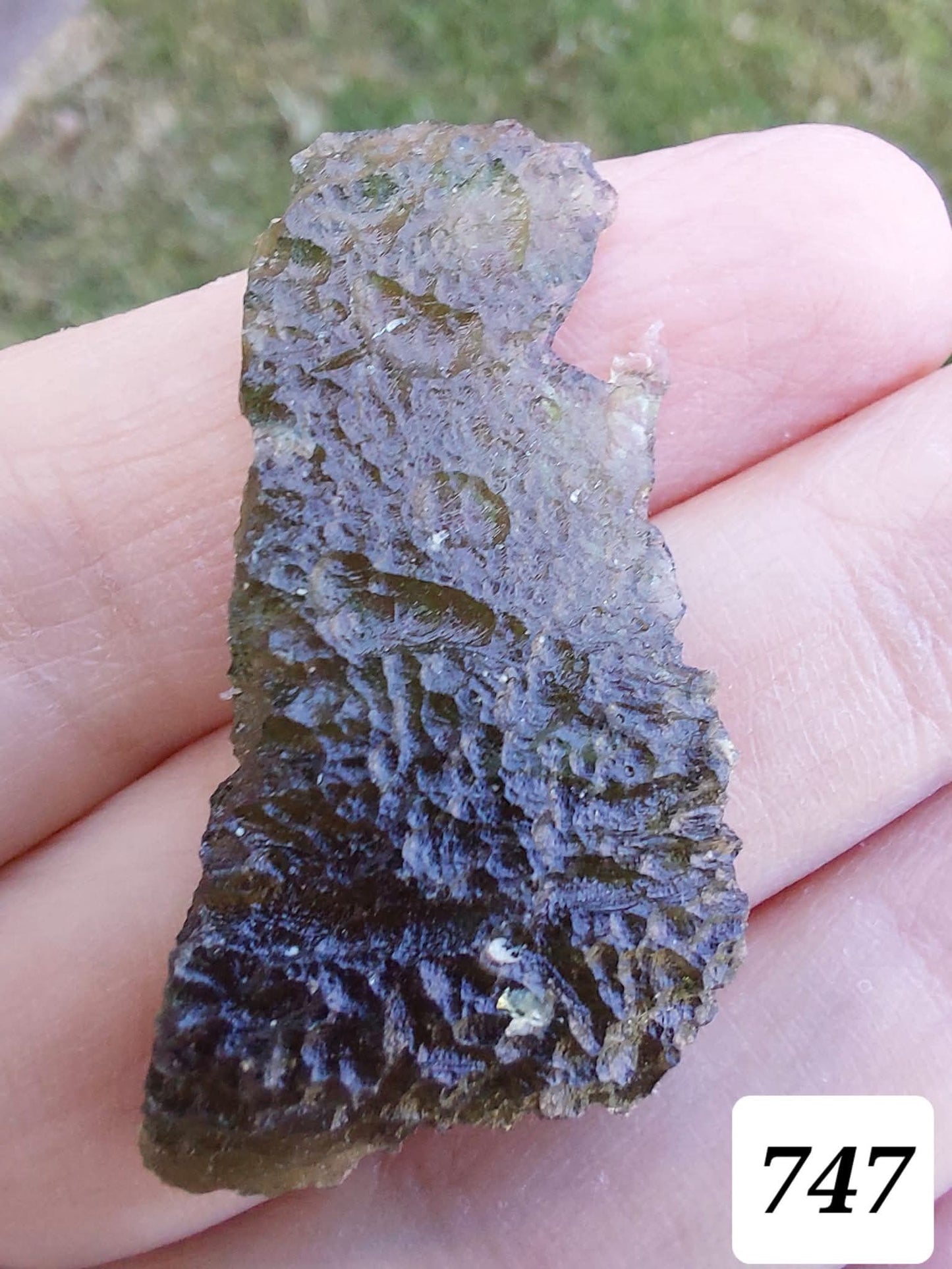 Moldavite Piece, MALY CHLUM, 5.57g, Tektite (Ref: 747)