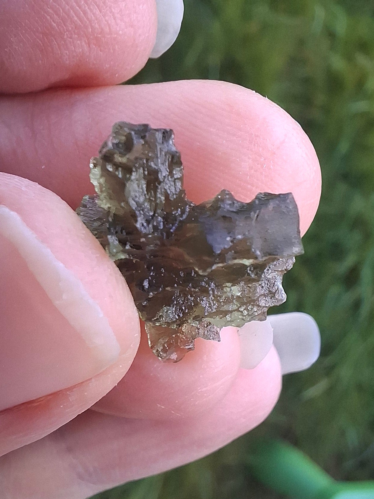 Moldavite Piece, JEZKOVNA BESEDNICE, 1.51g, Tektite (Ref: 1262)