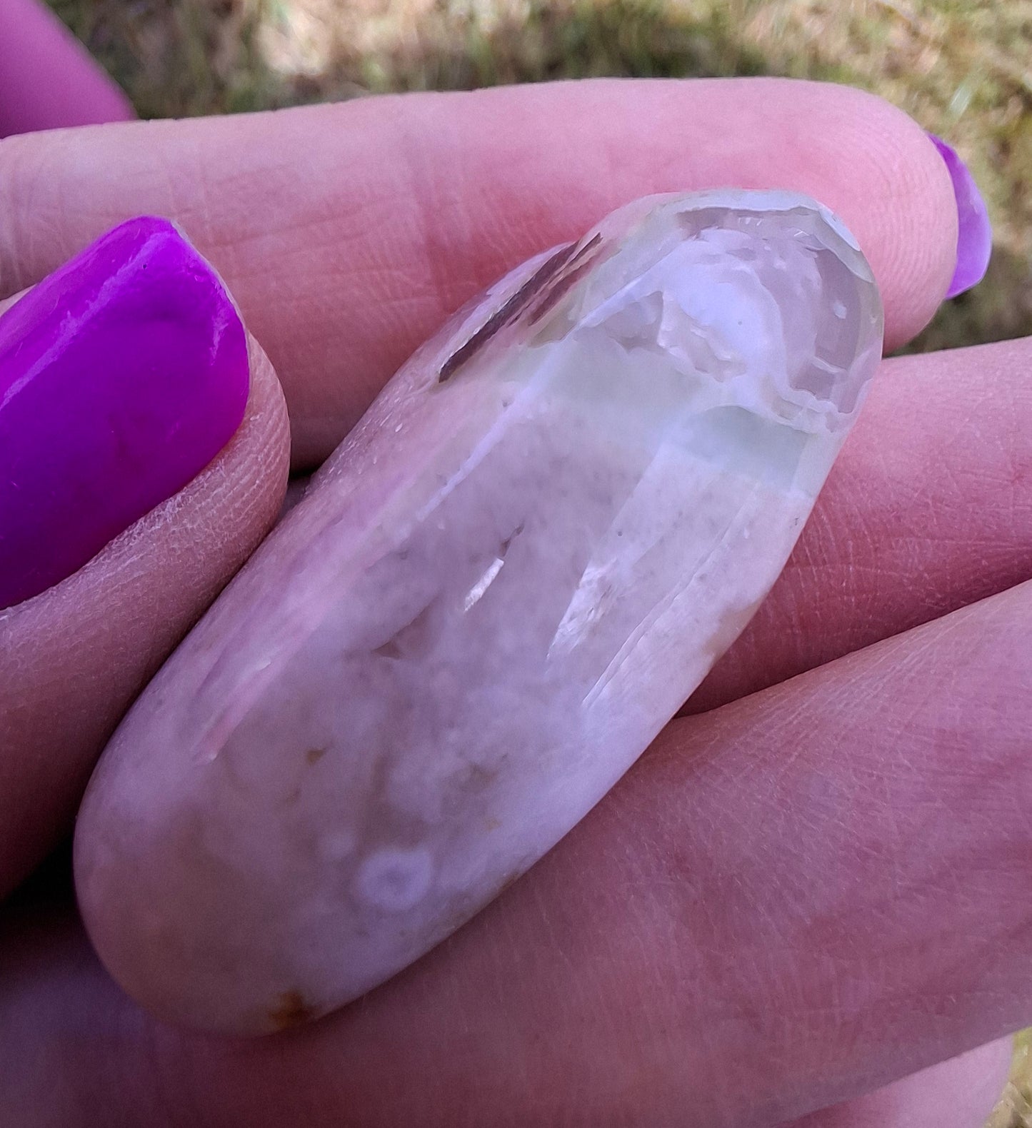 Flower Agate, Tumble Stone, Crystal (Ref: T77)