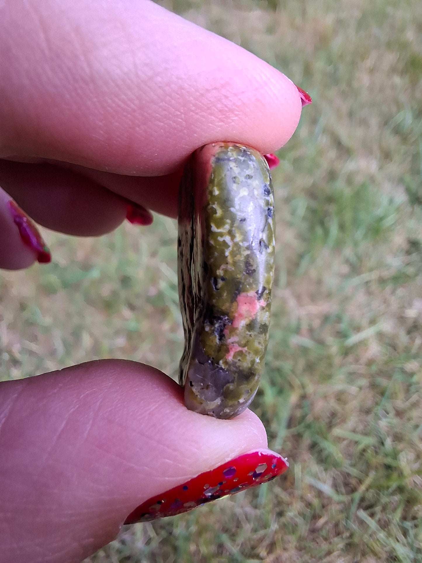 Unakite, Tumble Stone, Crystal (Ref: T182)
