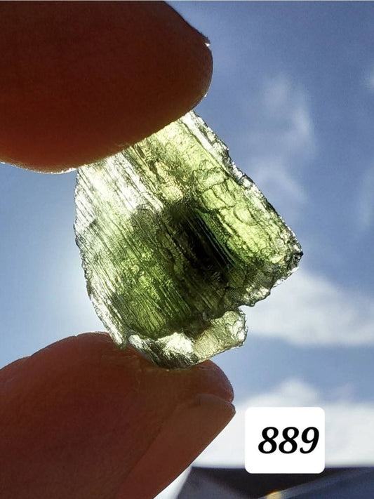 Moldavite Piece, 1.64g, Tektite (Ref 889)