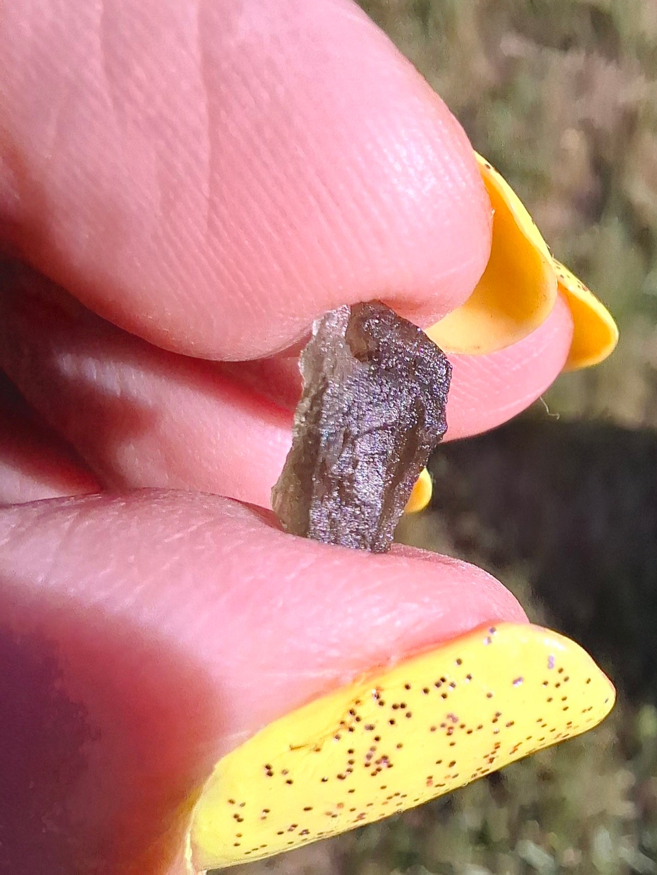 Moldavite small Piece, 0.41g, Tektite (Ref: 1482)