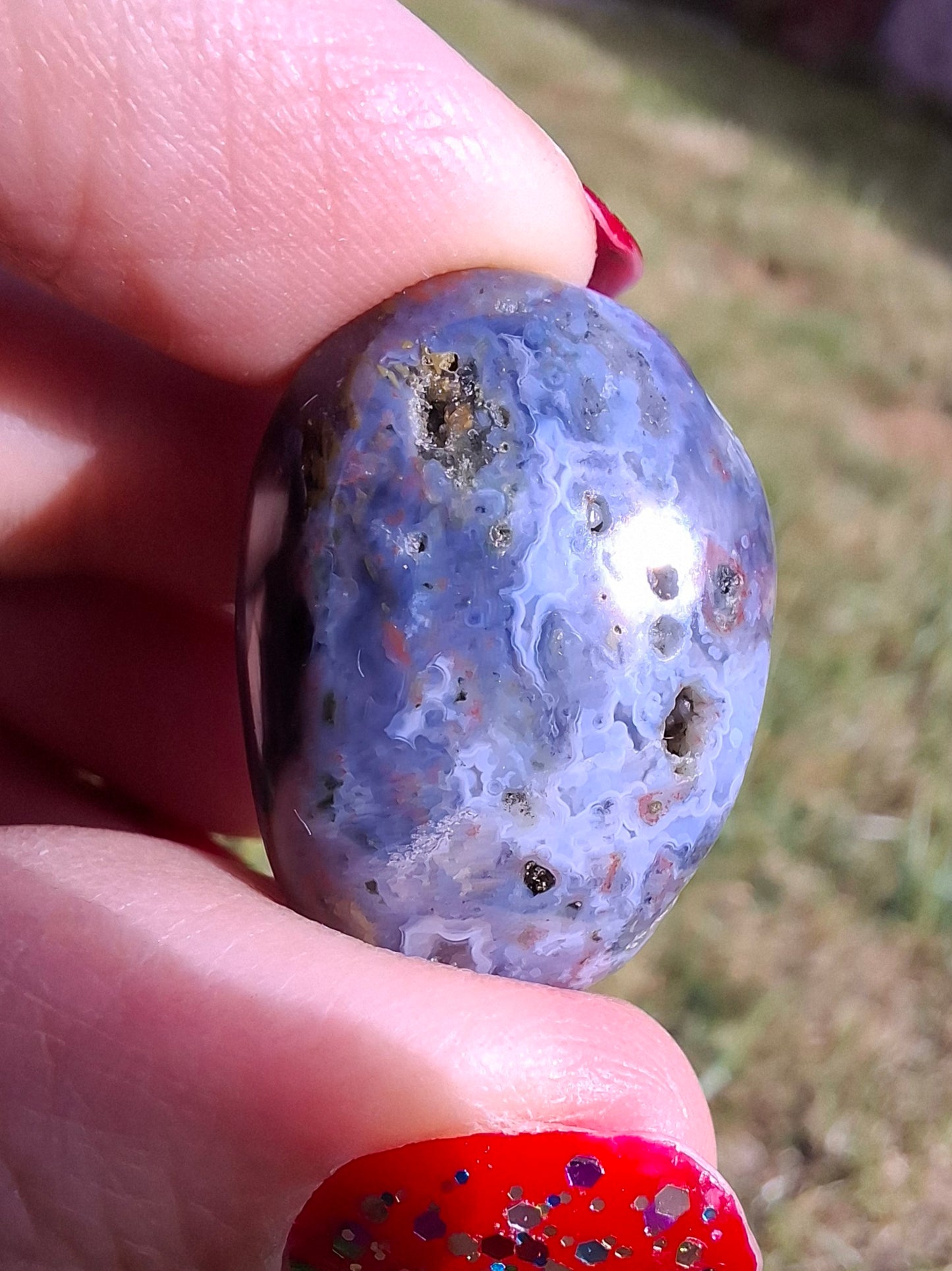 Ocean Jasper, Tumble Stone, Crystal (Ref: T201)