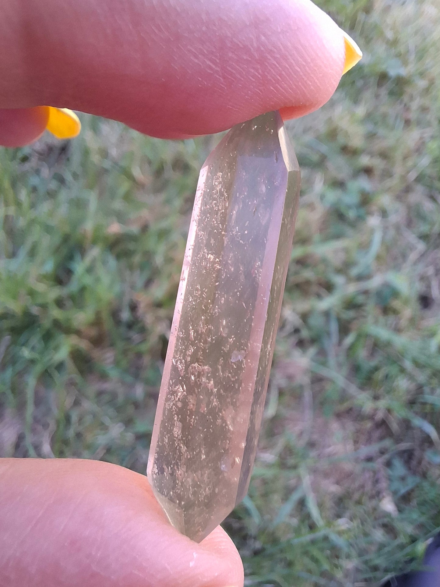 Libyan Desert Glass DT Carving, 4.22g, Tektite (Ref: LDT6)
