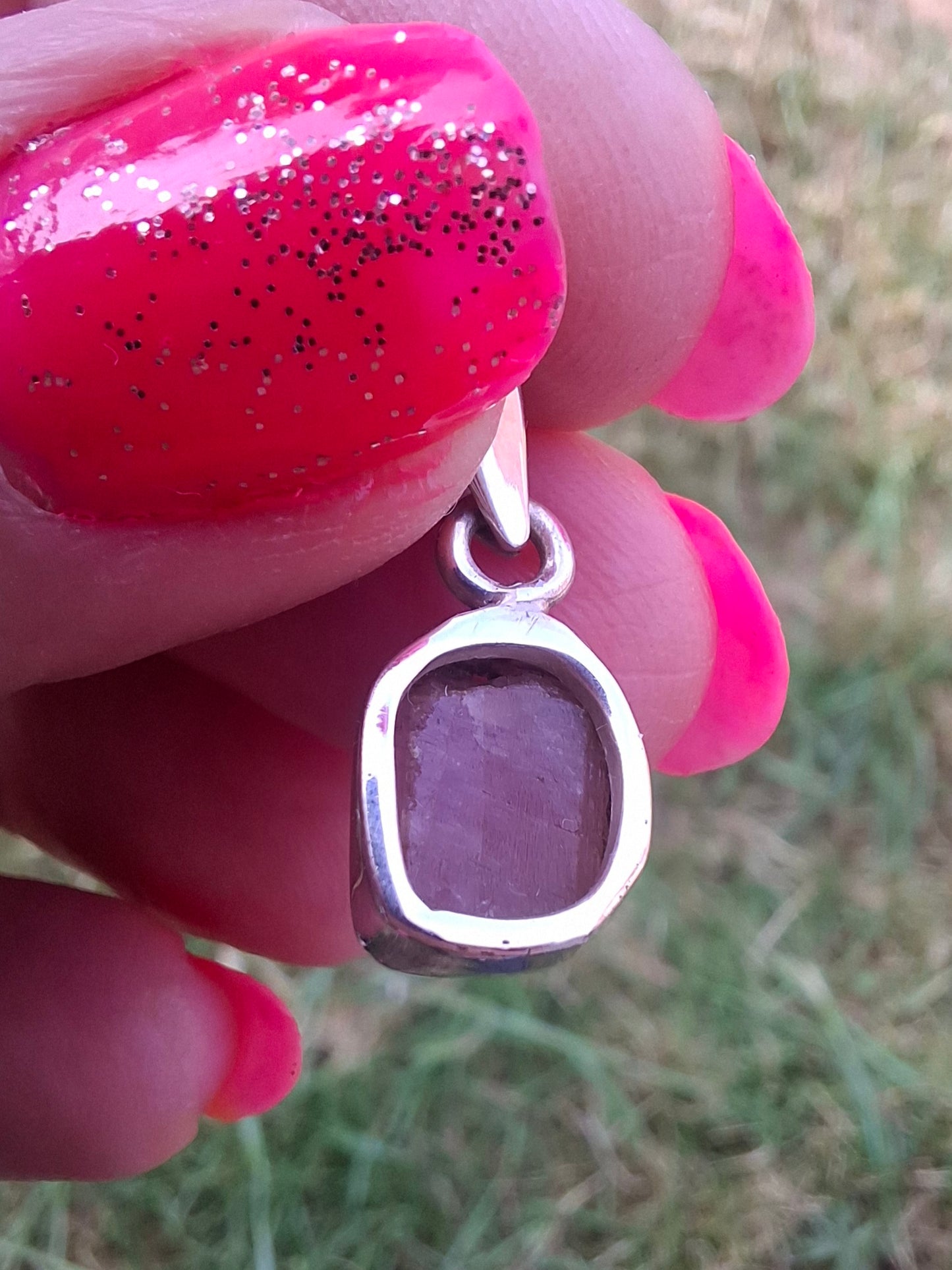 Pink Tourmaline Pendant, 925 Silver, Crystal (Ref: PT90)