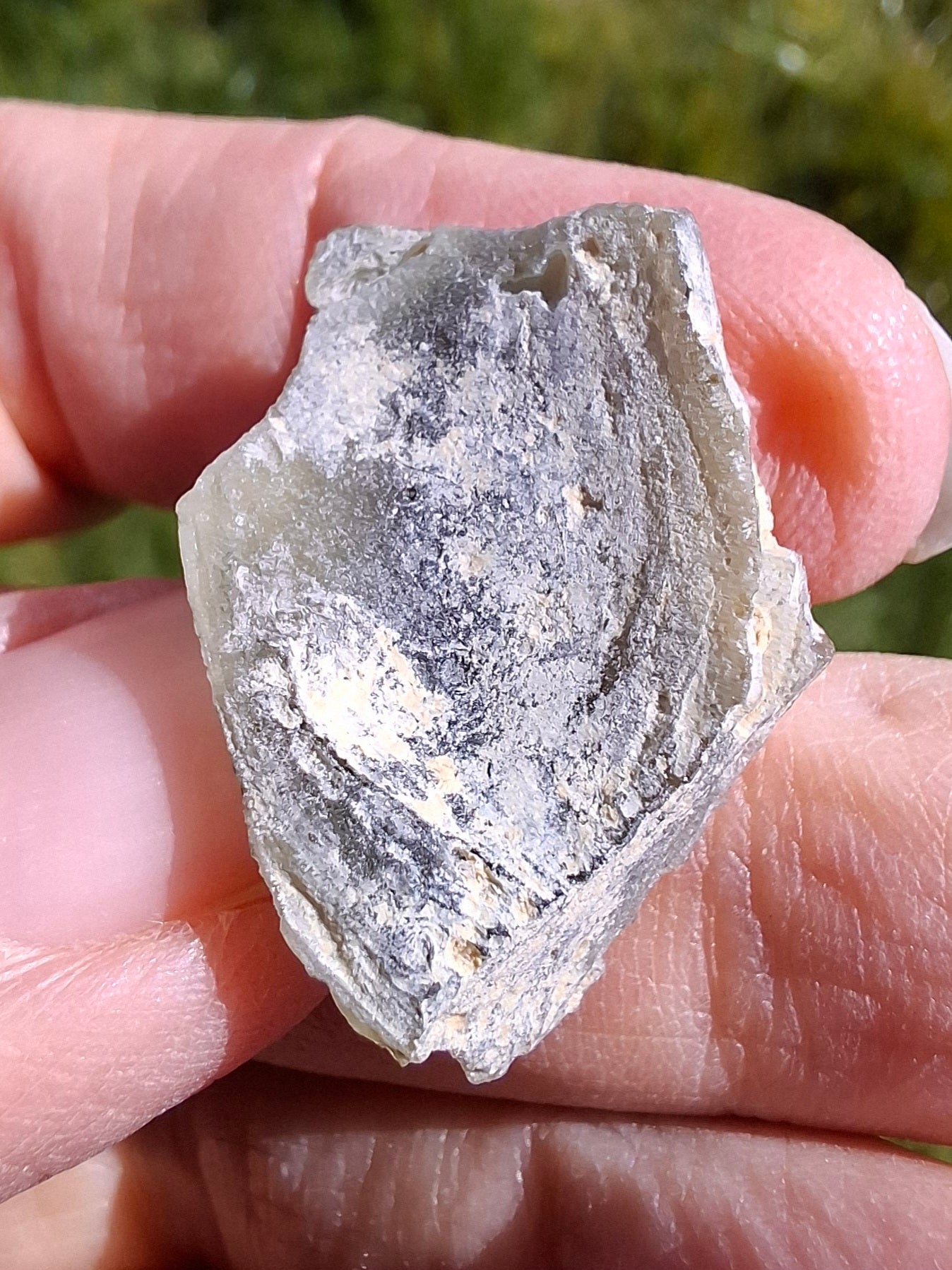 Moldavite Piece, SNOWFLAKE, FROSTED, BARTOCHOV, 3.47g, Tektite (Ref: 1368)