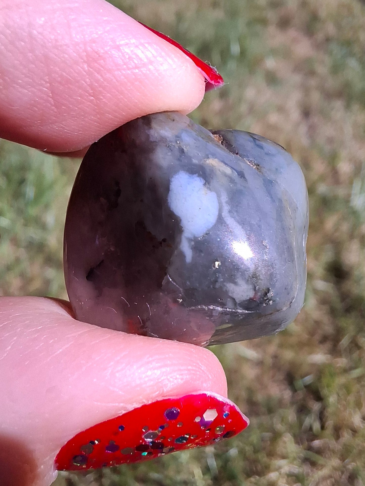 African Blood Stone, Tumble Stone, Crystal (Ref: T174)