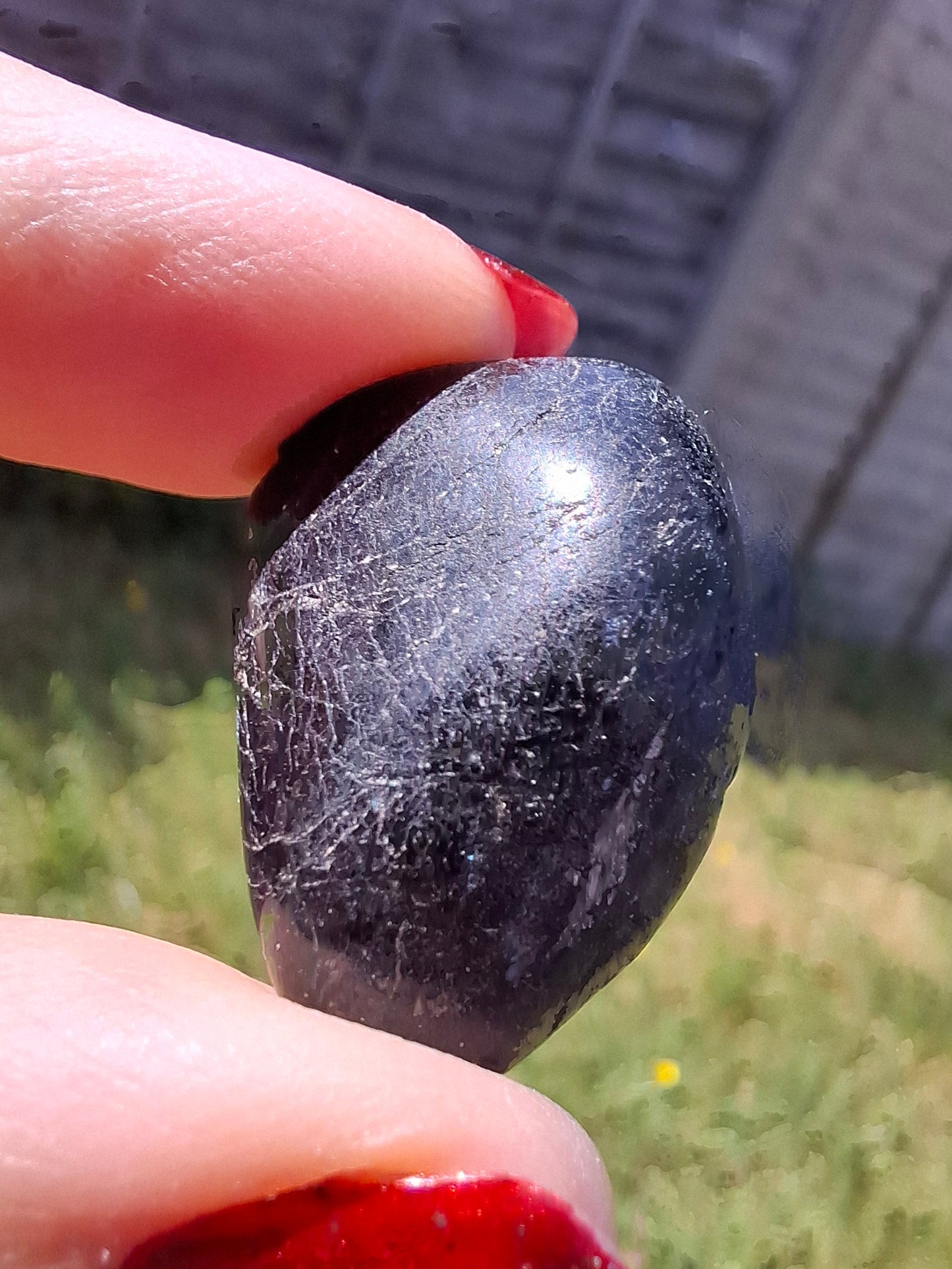 Black Tourmaline, Tumble Stone, Crystal (Ref: T219)