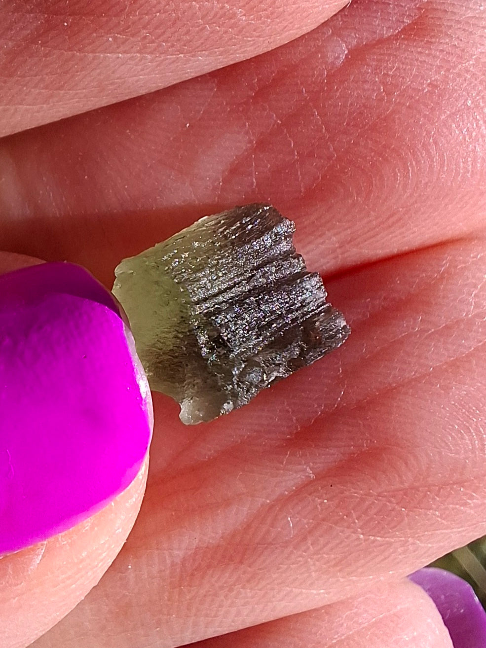 Moldavite Piece, 0.53g, Tektite (Ref: 1446)