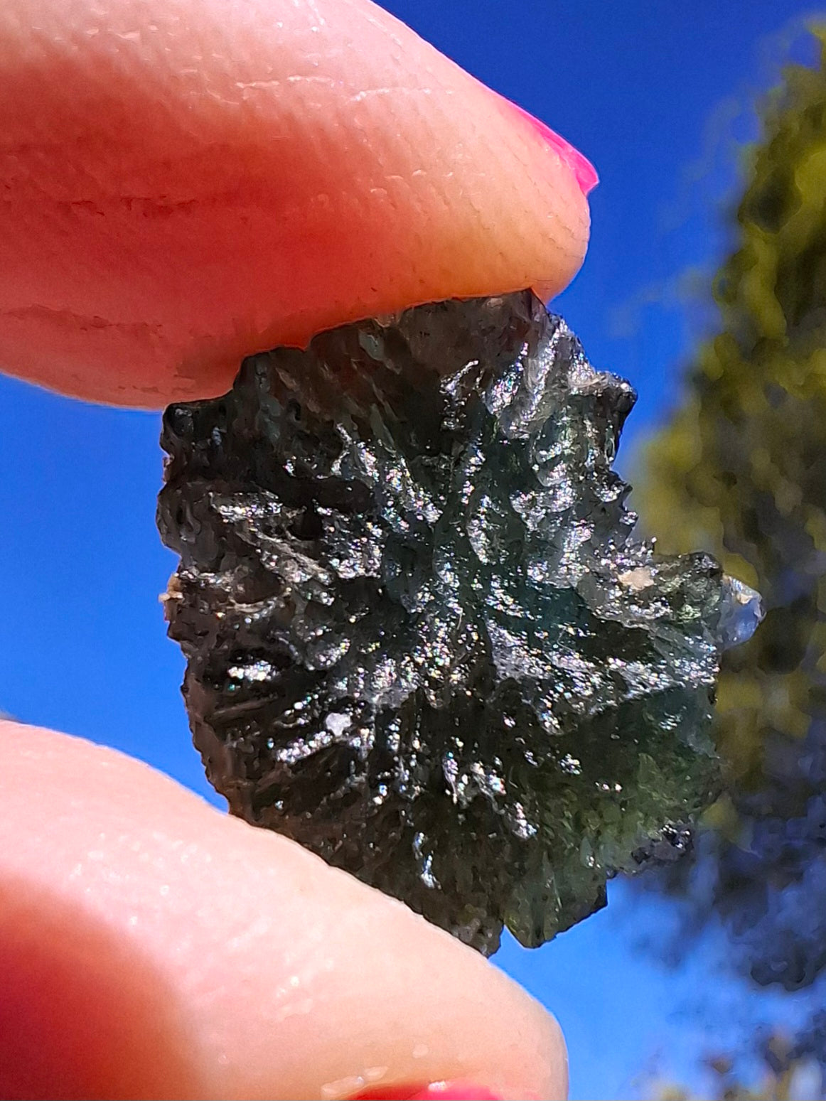 Moldavite Piece, 2.23g, Tektite (Ref: 1401)