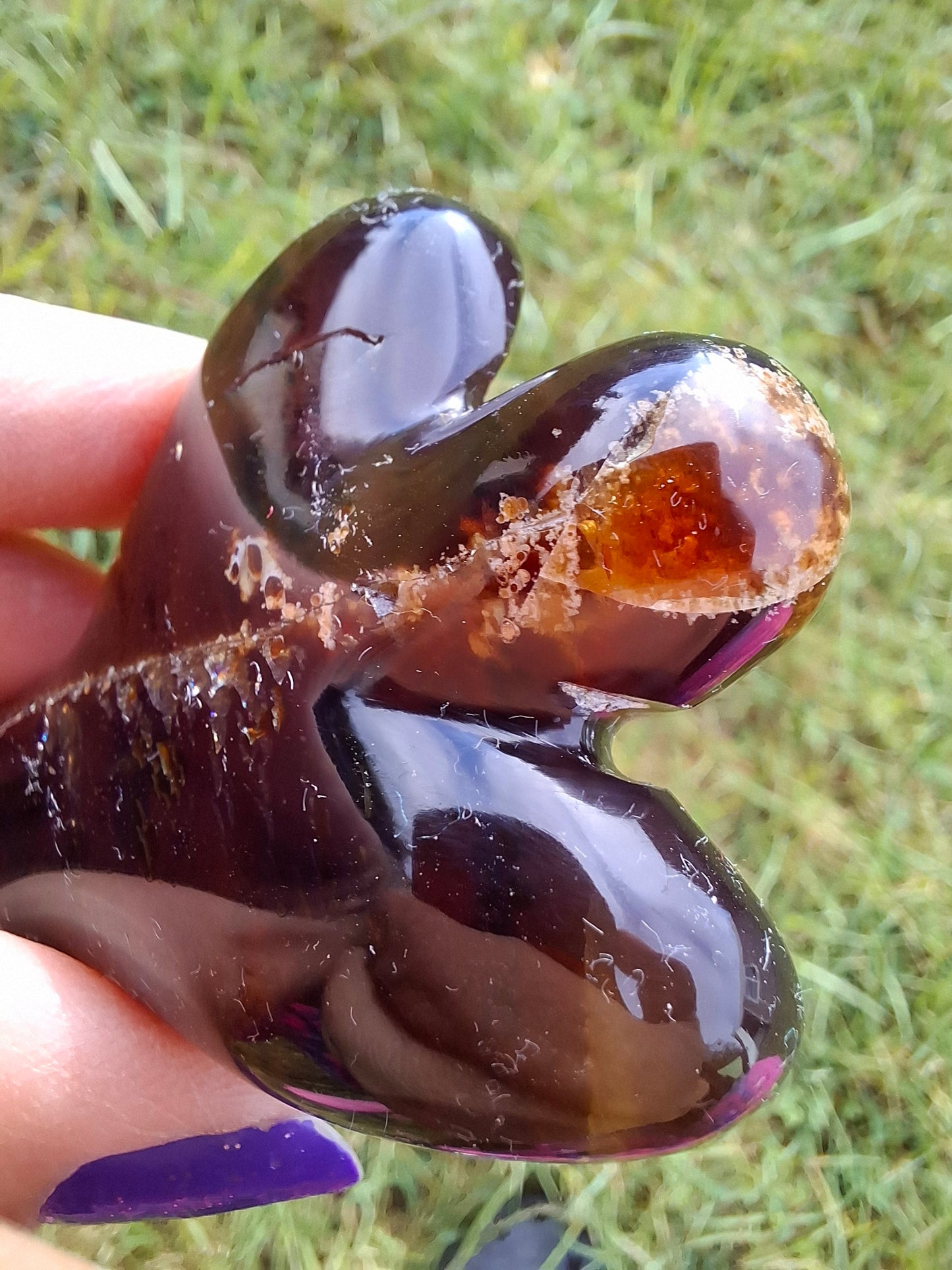 Red Amber Angel, 22.65, Carving, Fossil (Ref: AA3)