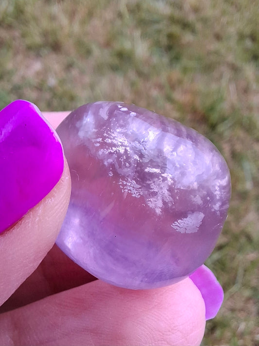 Fluorite, Tumble Stone, Crystal (Ref: T52)