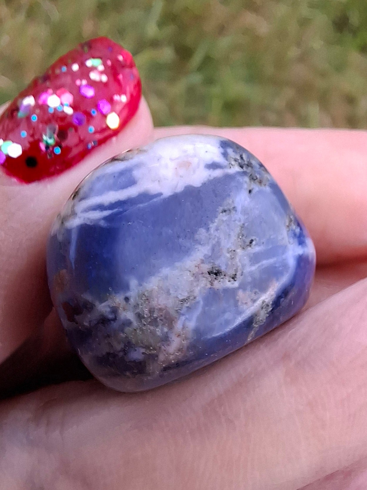 Sodalite, Tumble Stone, Crystal (Ref: T154)
