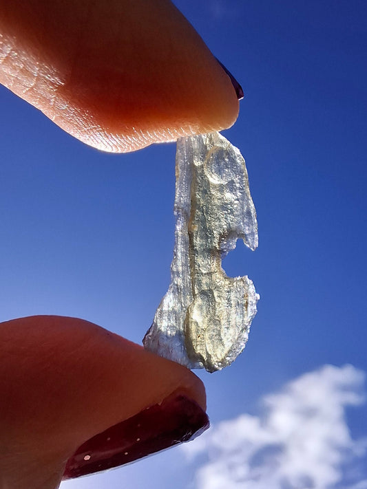 Moldavite Piece, 0.46g, Tektite (Ref: 1521)