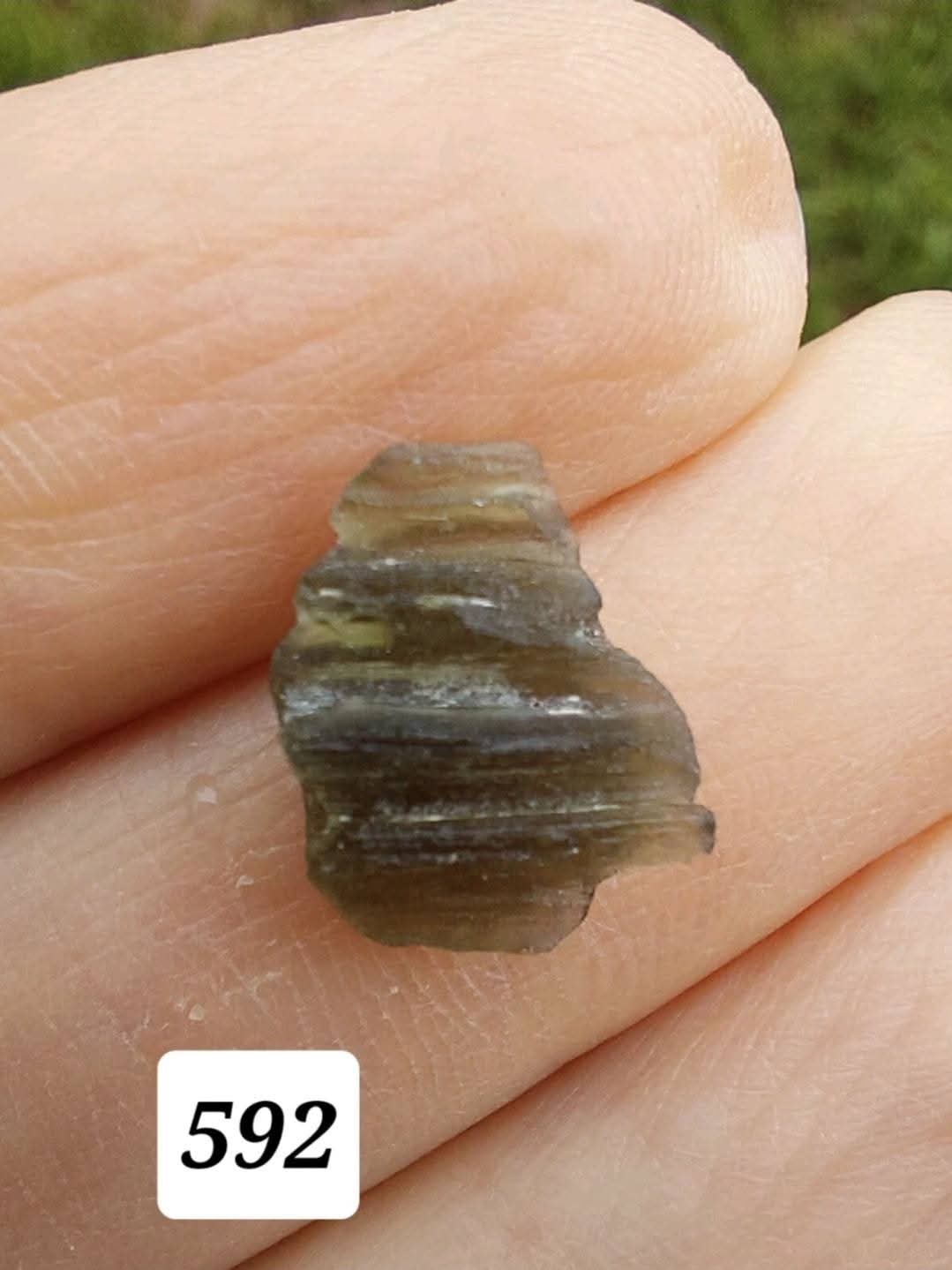 Moldavite Piece, 0.57g, Tektite (Ref: 592)