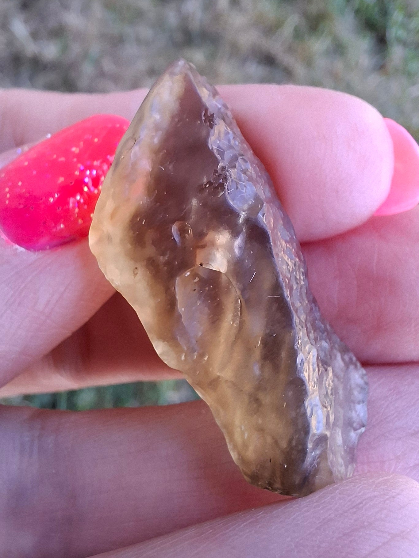 Libyan Desert Glass (darker) Piece, 8.76g, Tektite (Ref: L1367)