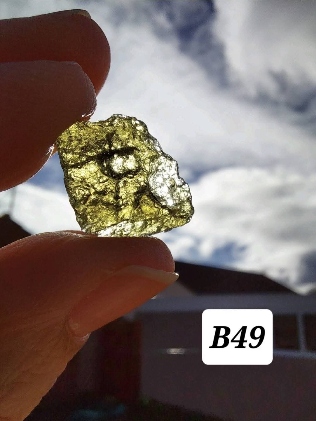 Moldavite Piece, 1.48g, Tektite (Ref: B49)