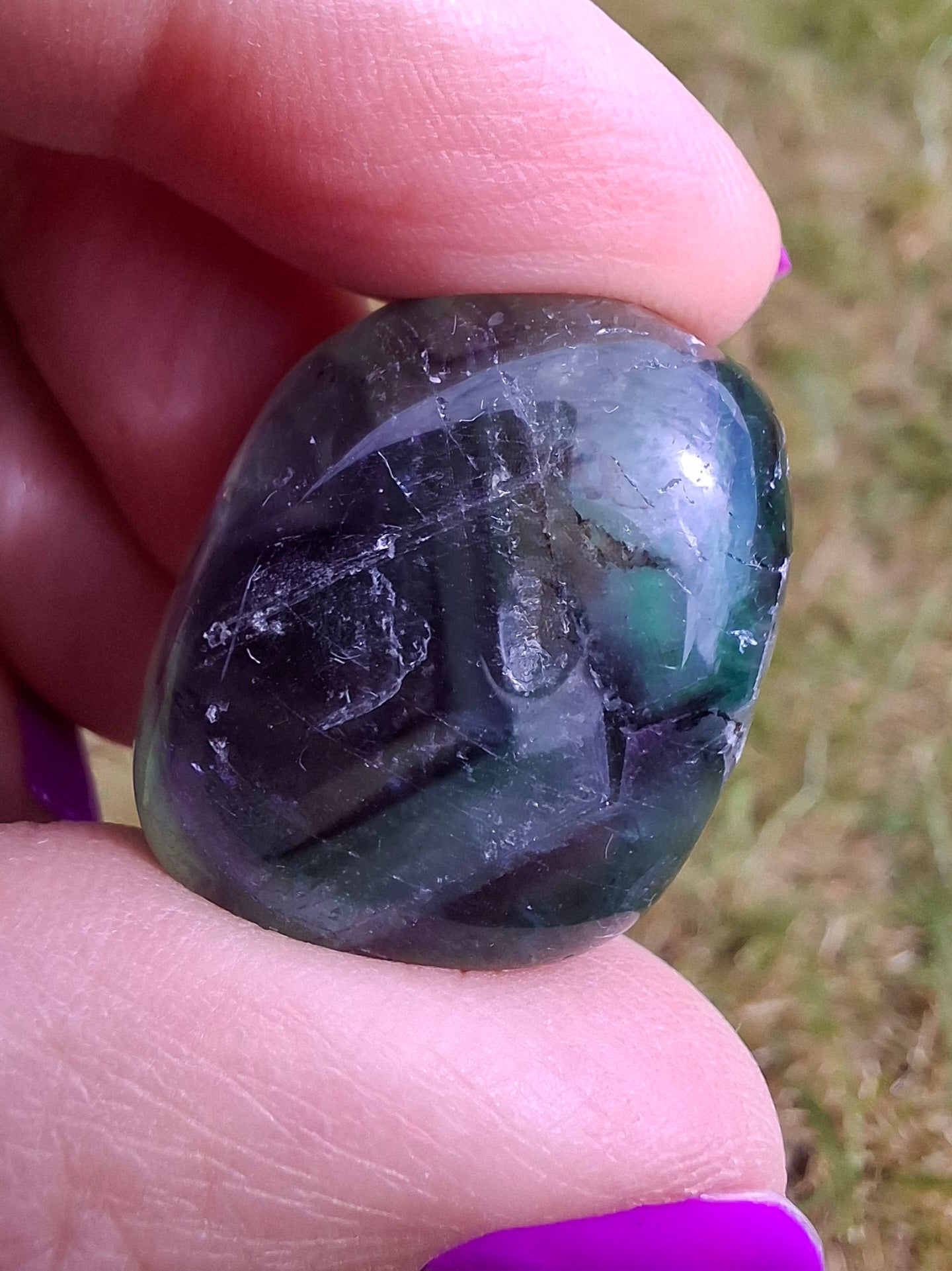 Fluorite, Tumble Stone, Crystal (Ref: T57)