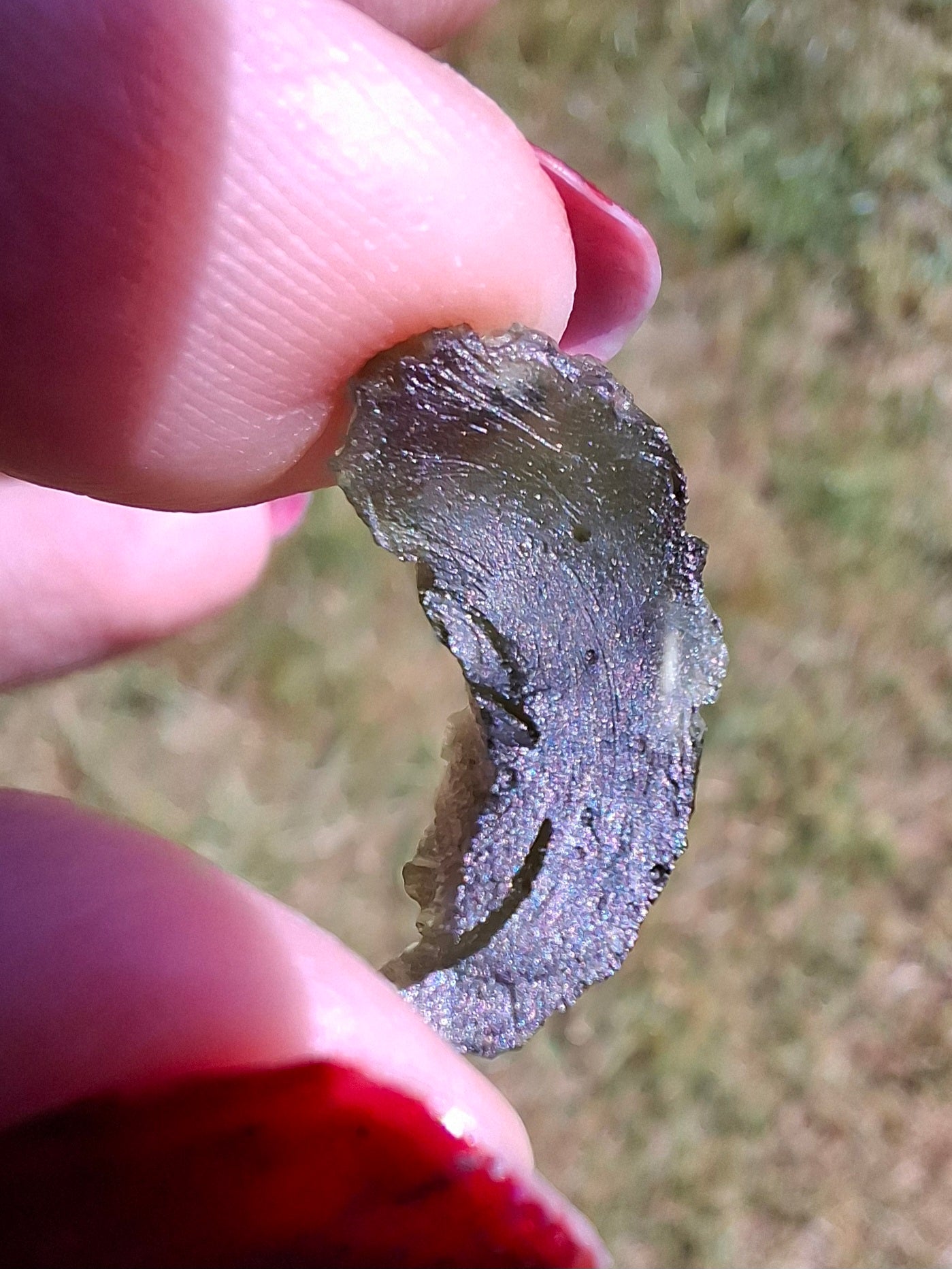 Moldavite Piece, 1.25g, Tektite (Ref: 1470)