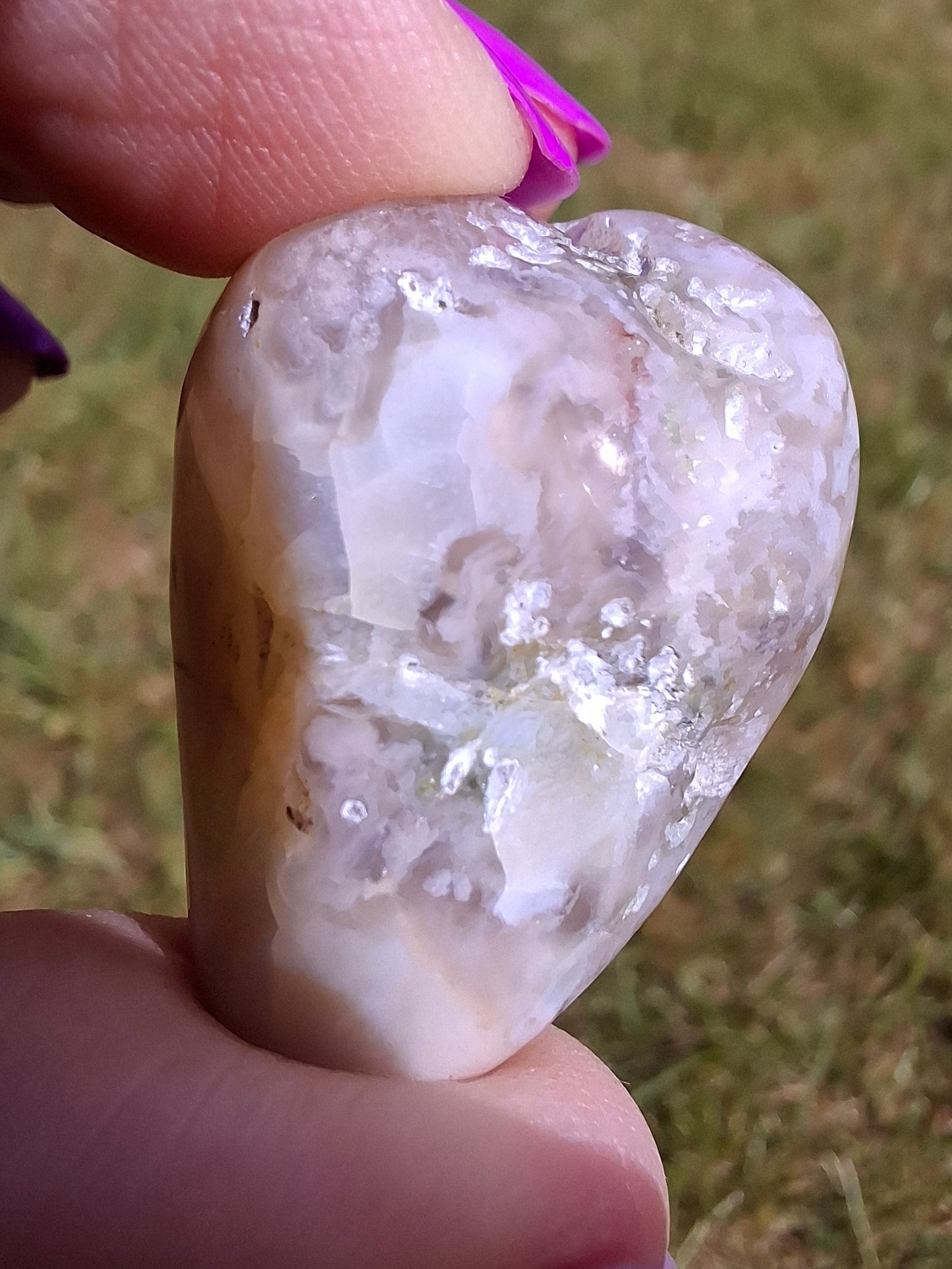 Flower Agate, Tumble Stone, Crystal (Ref: T71)
