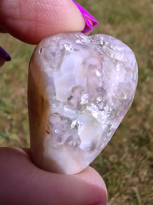 Flower Agate, Tumble Stone, Crystal (Ref: T71)