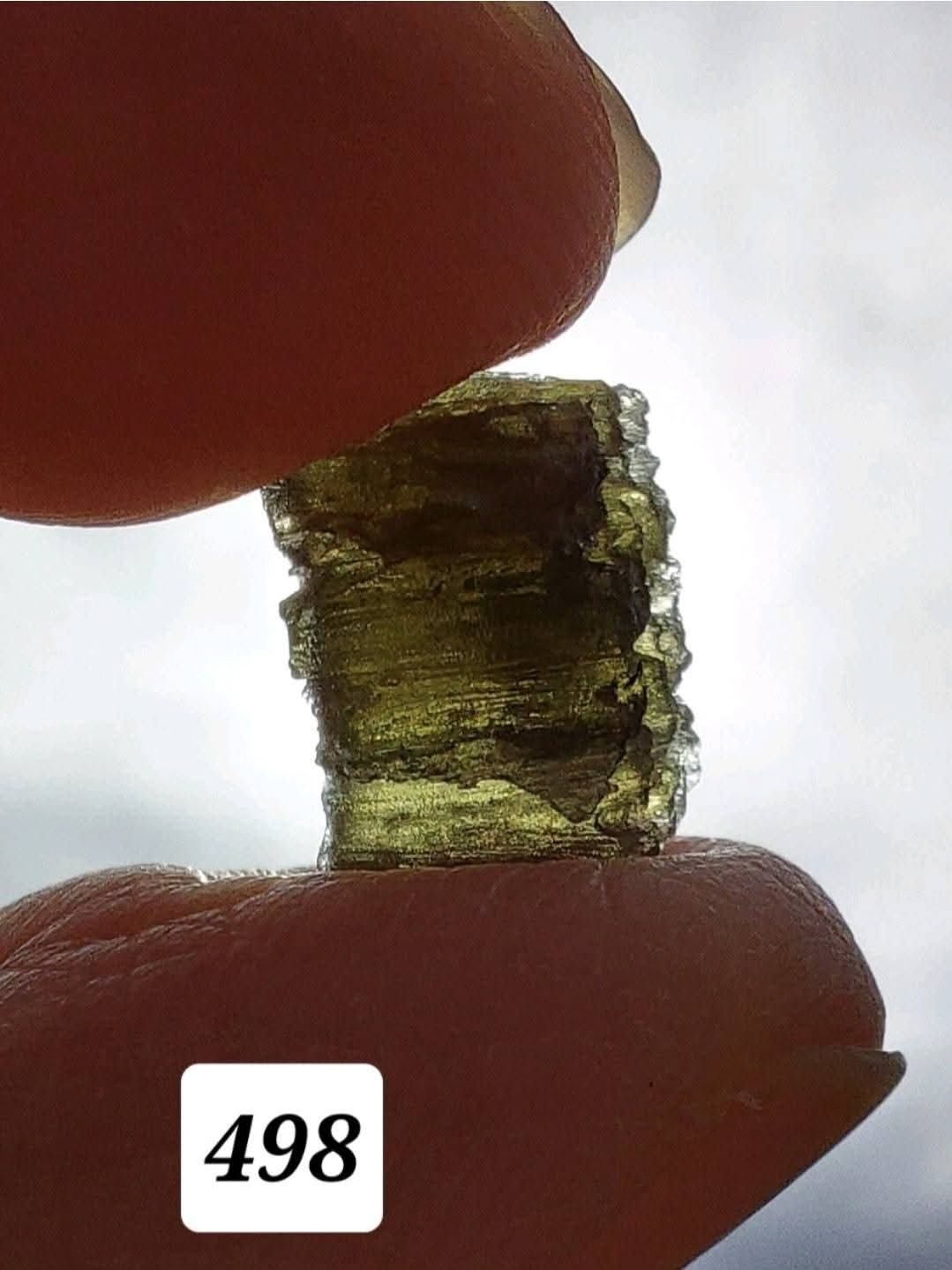 Moldavite Piece, 0.87g, Tektite (Ref: 498)