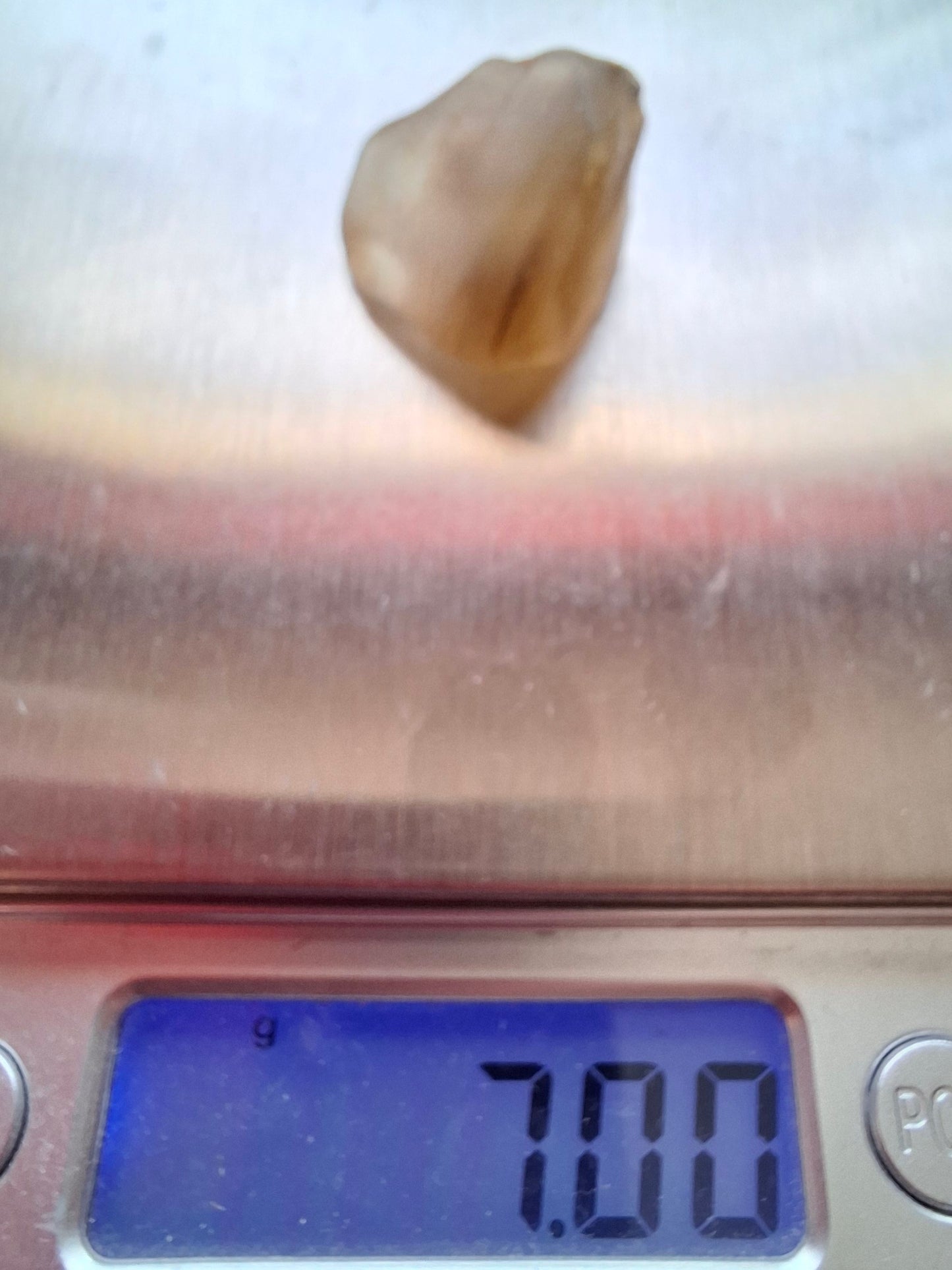Libyan Desert Glass (darker) Piece, 7.00g, Tektite (Ref: L1373)