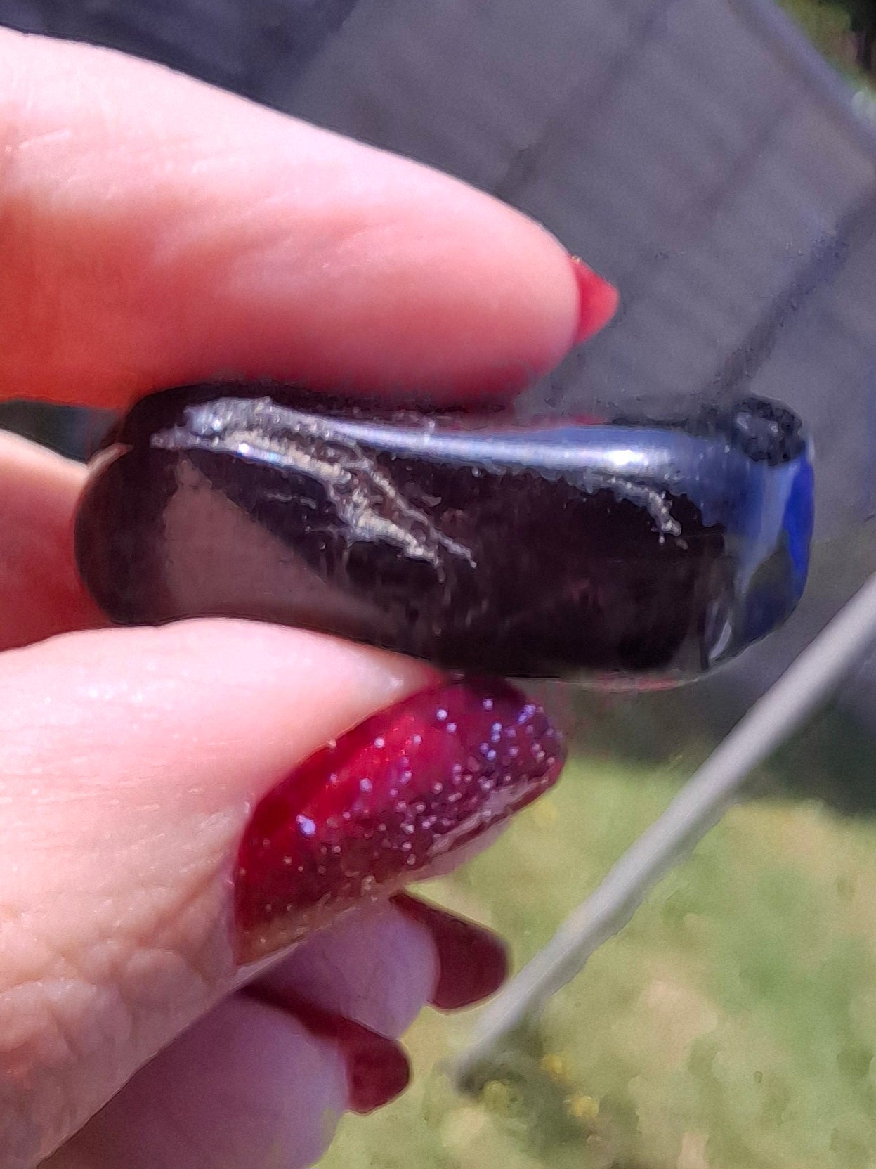 Black Tourmaline, Tumble Stone, Crystal (Ref: T222)