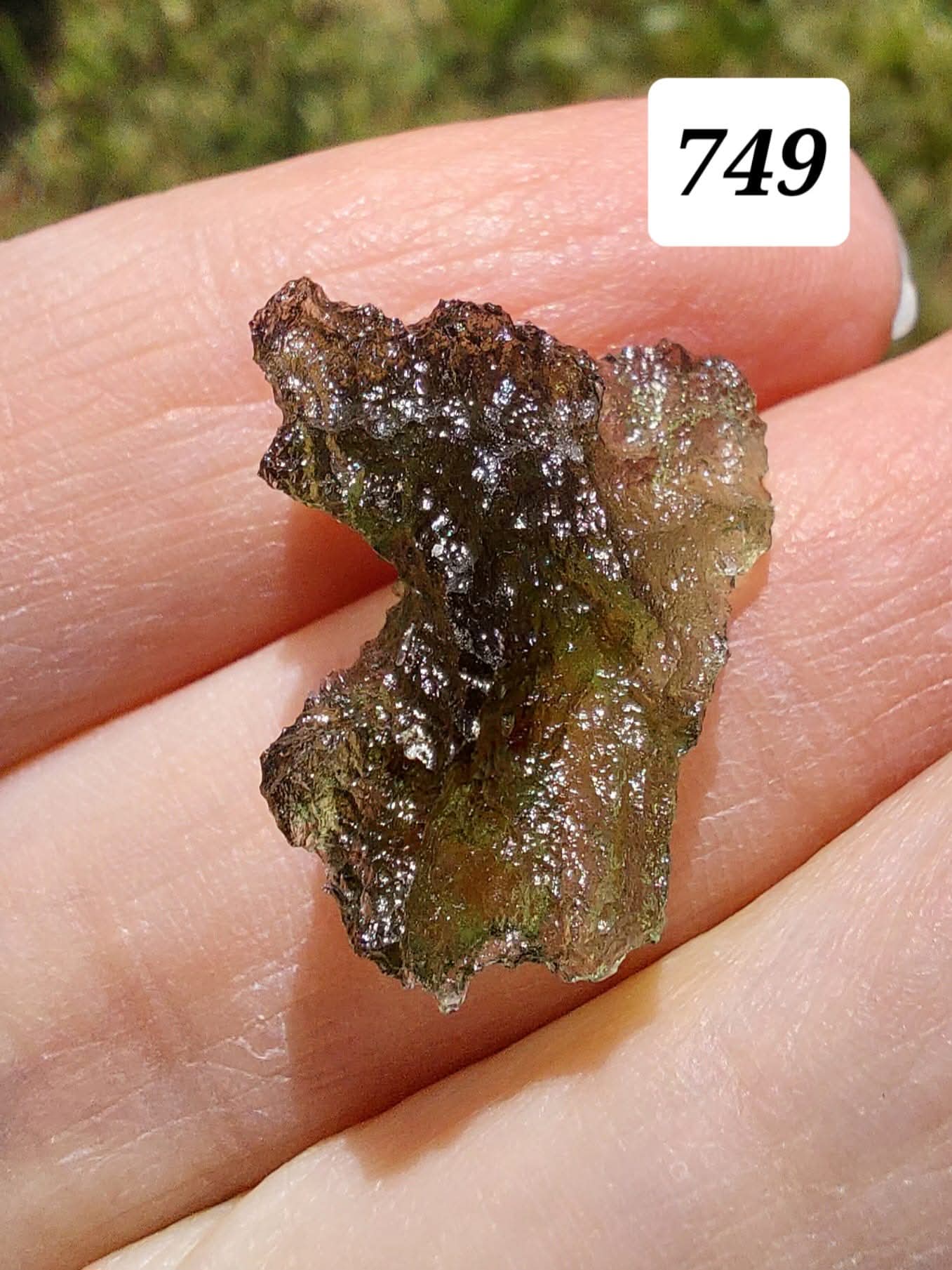 Moldavite Piece, BESEDNICE SKOLA, 1.55g, Tektite (Ref: 749)