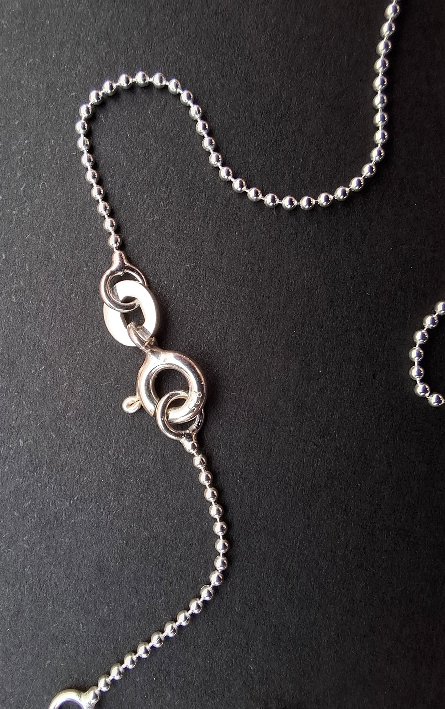 Bead Round, 1.0mm, 18 inch, 925 Silver CHAIN (Ref chain-3)