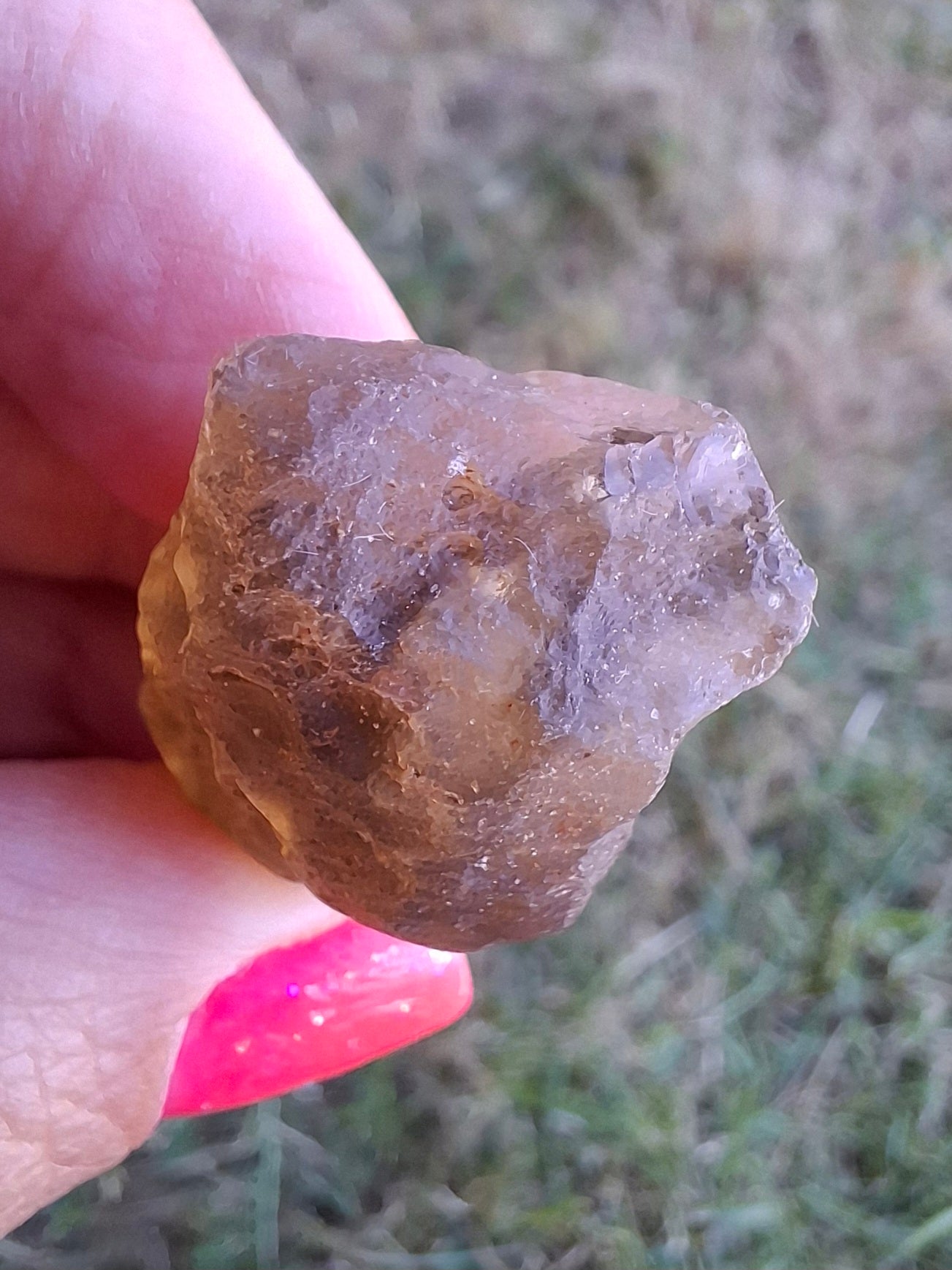 Libyan Desert Glass (darker) Piece, 11.69g, Tektite (Ref: L1366)