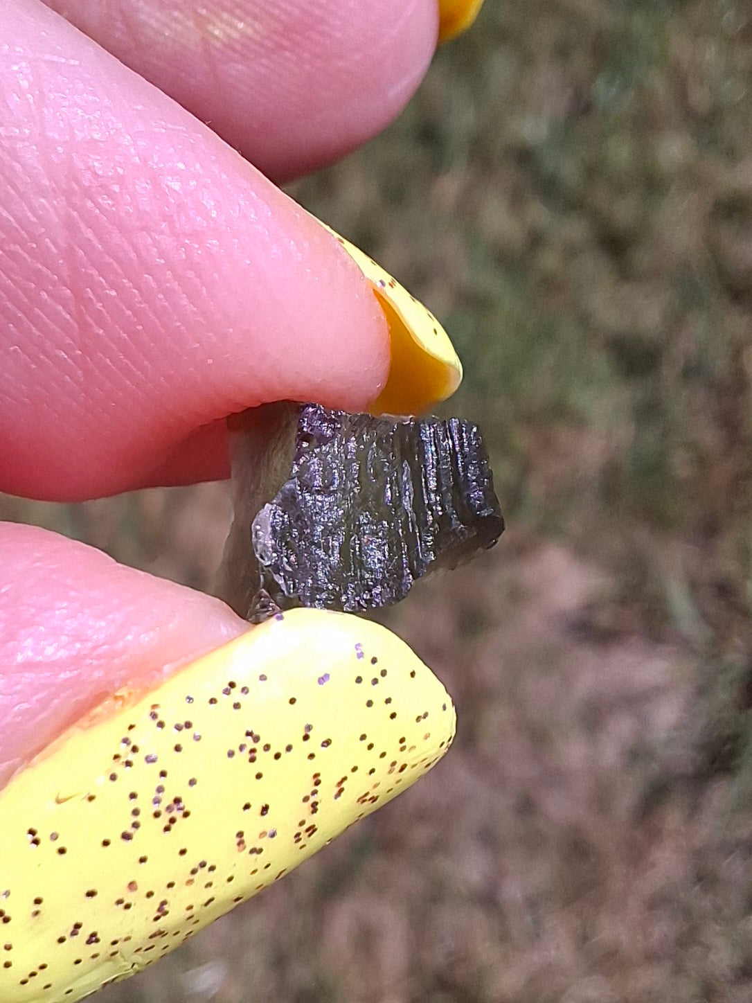 Moldavite small Piece, 0.37g, Tektite (Ref: 1478)