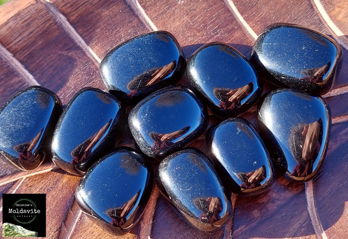 Black Obsidian, Tumble Stone x1, Crystal (Ref: T78)