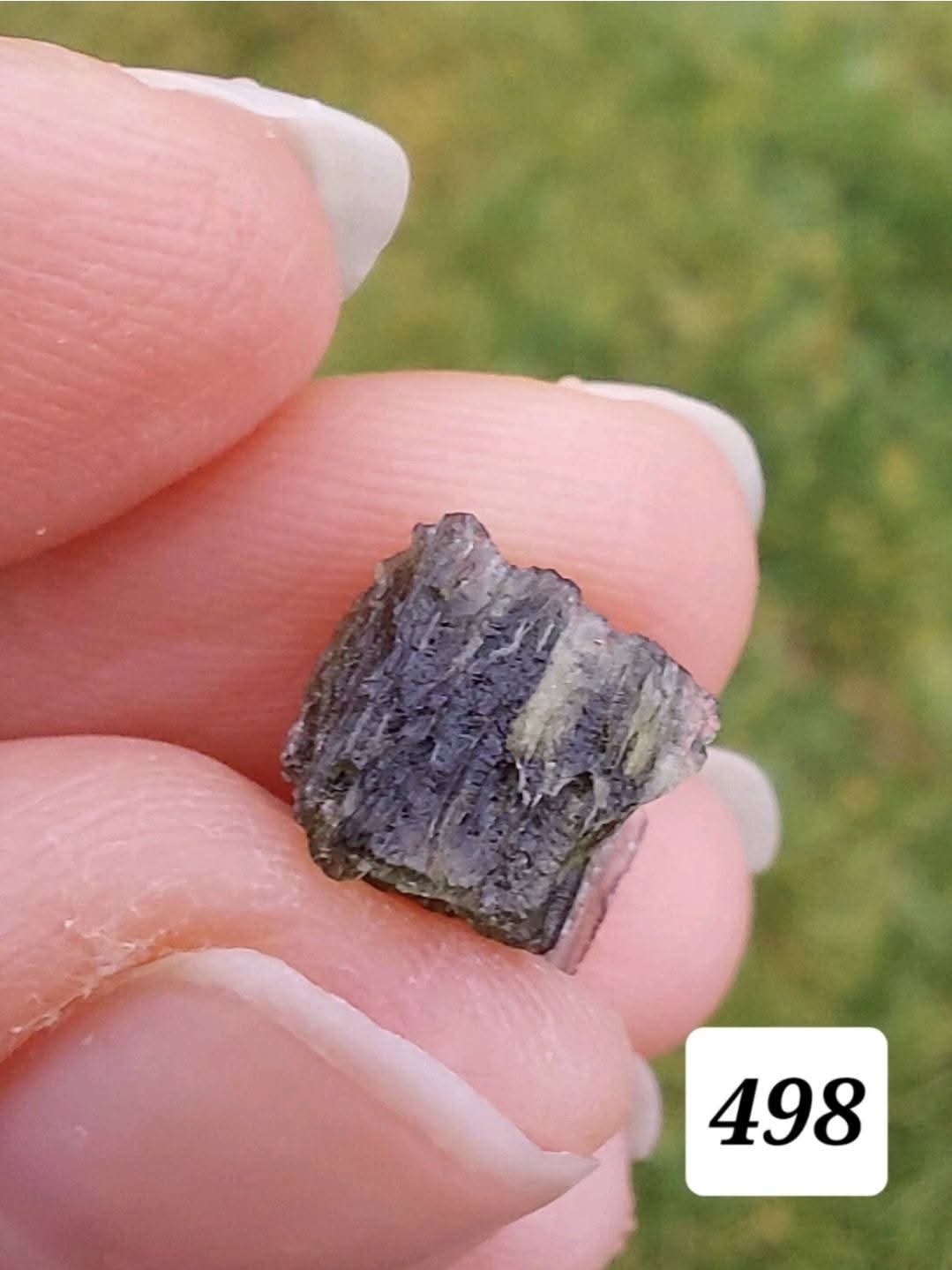 Moldavite Piece, 0.87g, Tektite (Ref: 498)