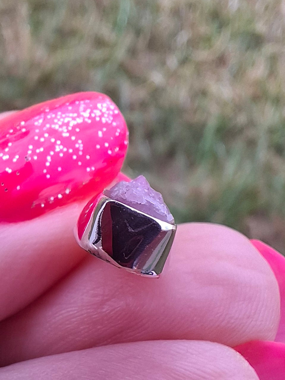 Pink Tourmaline Pendant, 925 Silver, Crystal (Ref: PT54)