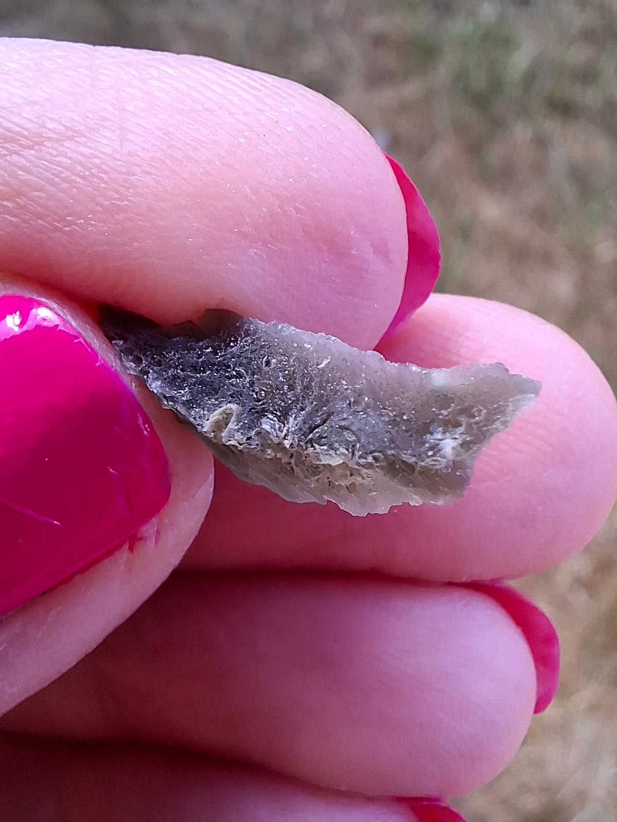 Moldavite Piece, SNOWFLAKE, FROSTED, BRUSNA, Tektite (Ref: 1491)
