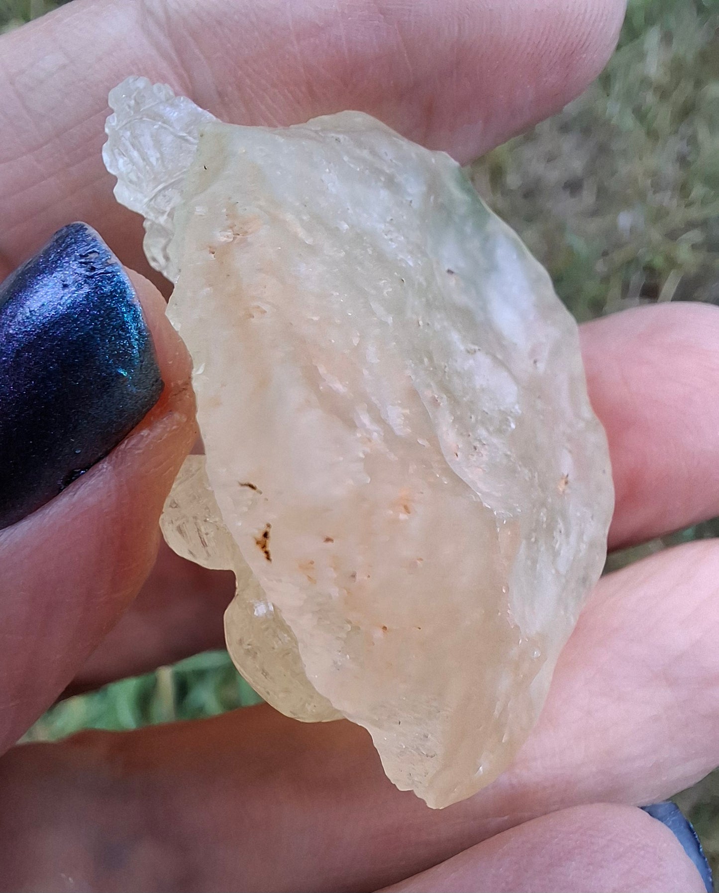 Libyan Desert Glass GANESHA carving, 20.76g, Tektite (Ref: Ganesha4)