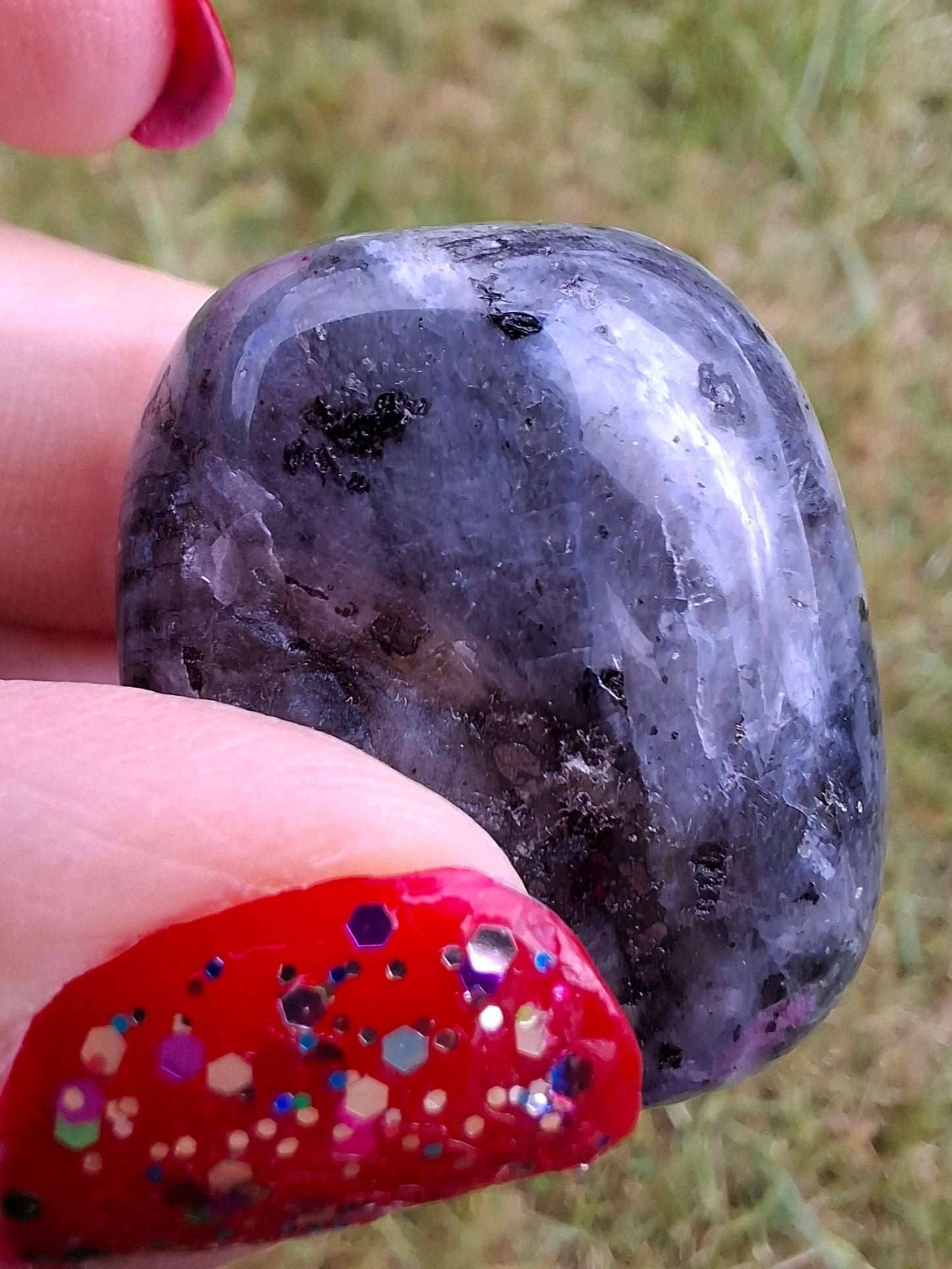 Larvikite, Tumble Stone, Crystal (Ref: T125)