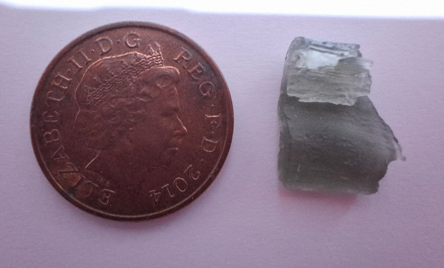 Moldavite Piece, 0.94g, Tektite (Ref: 494)