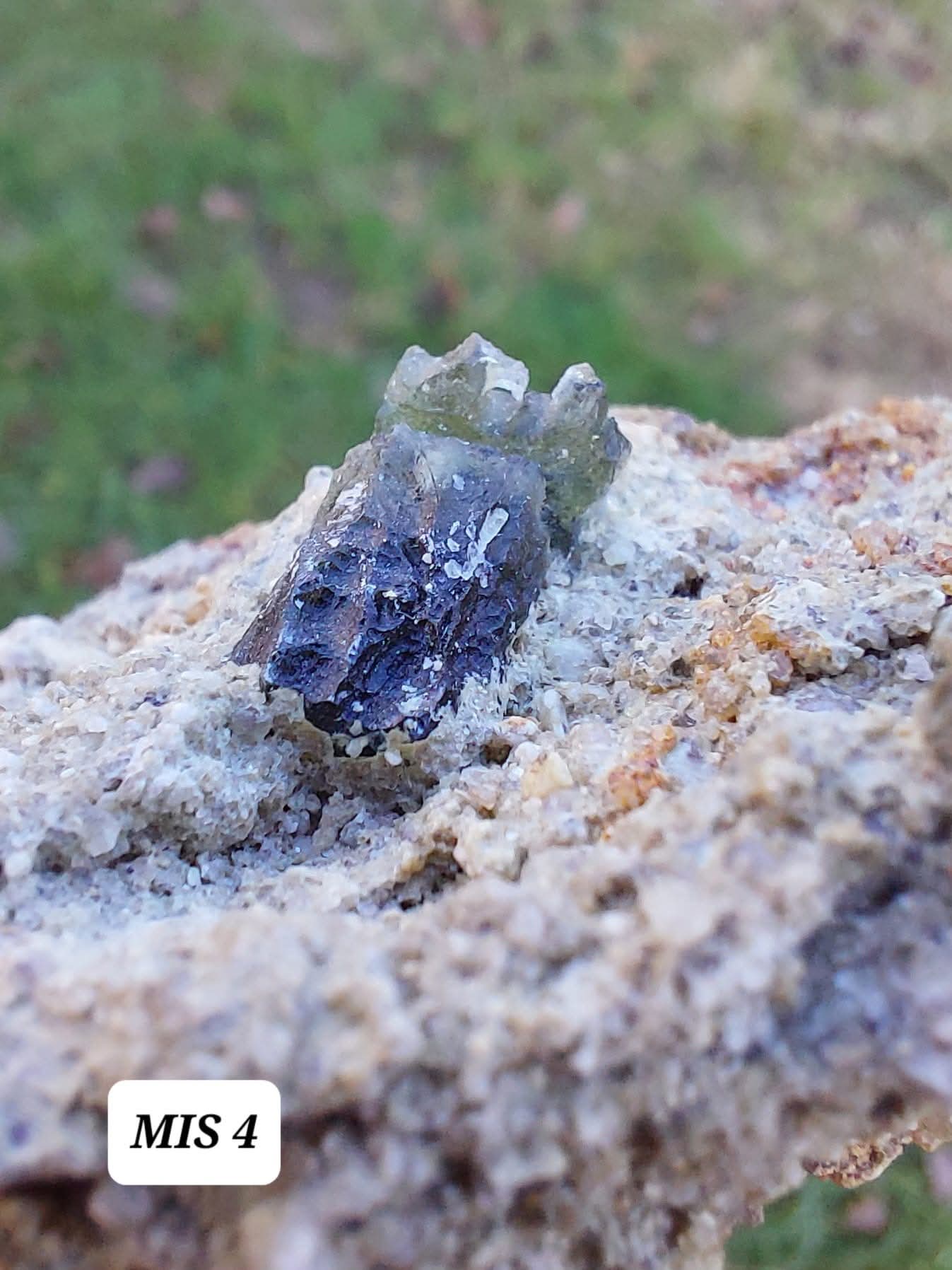 Moldavite In-Situ (in matrix), Besednice, Est- 2g, Tektite (Ref: MIS4)