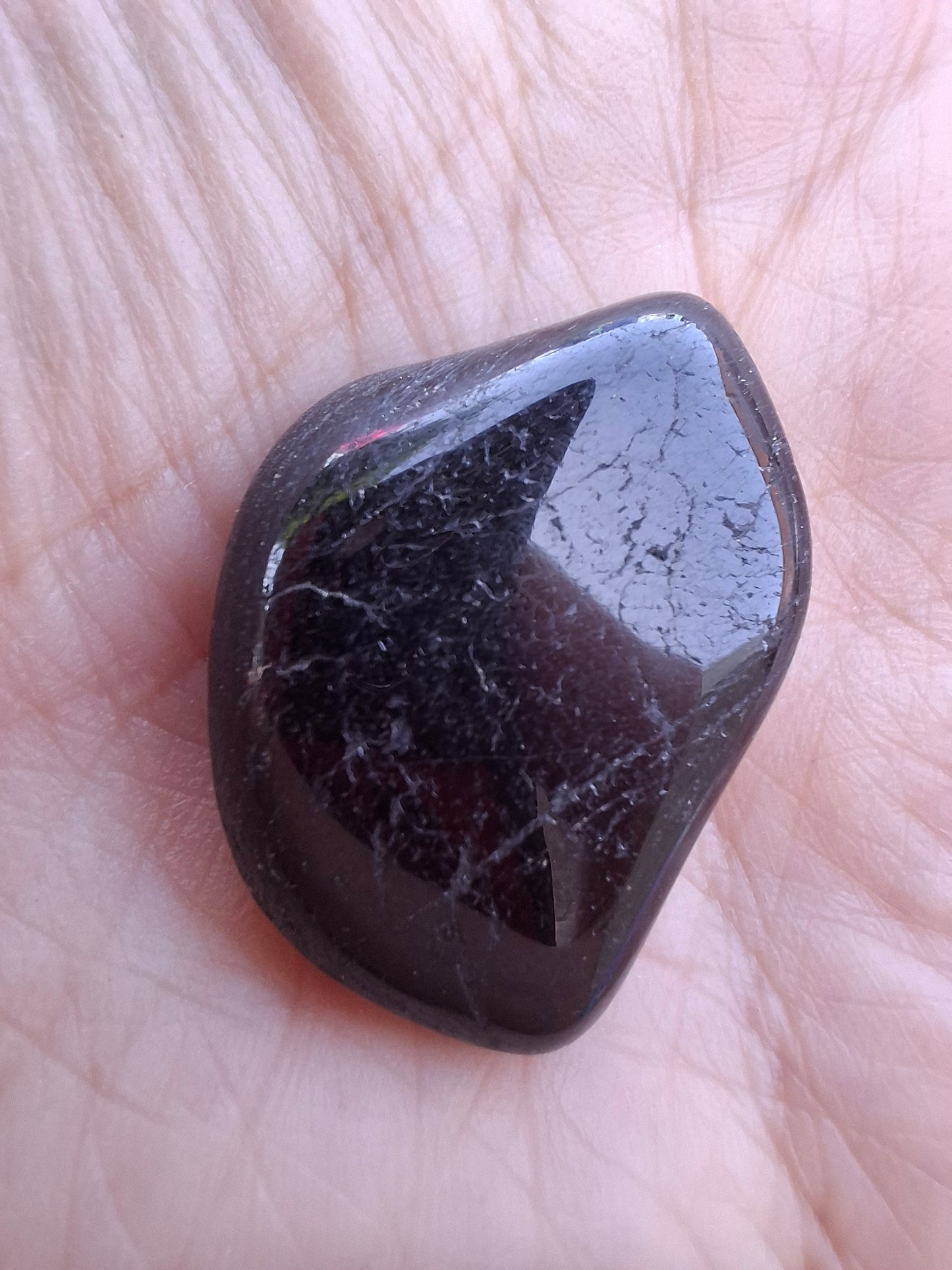 Black Tourmaline, Tumble Stone, Crystal (Ref: T220)